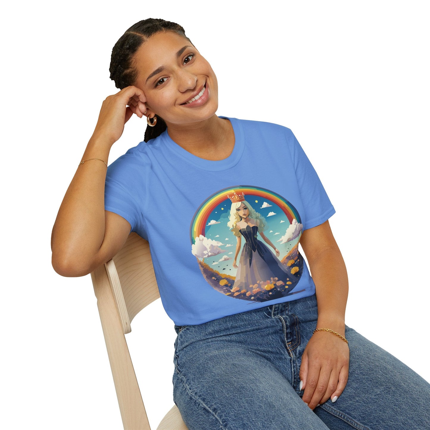 Womens Graphic T Shirt Art Design Tee 100 Percent Cotton Short Sleeve Softstyle Unisex