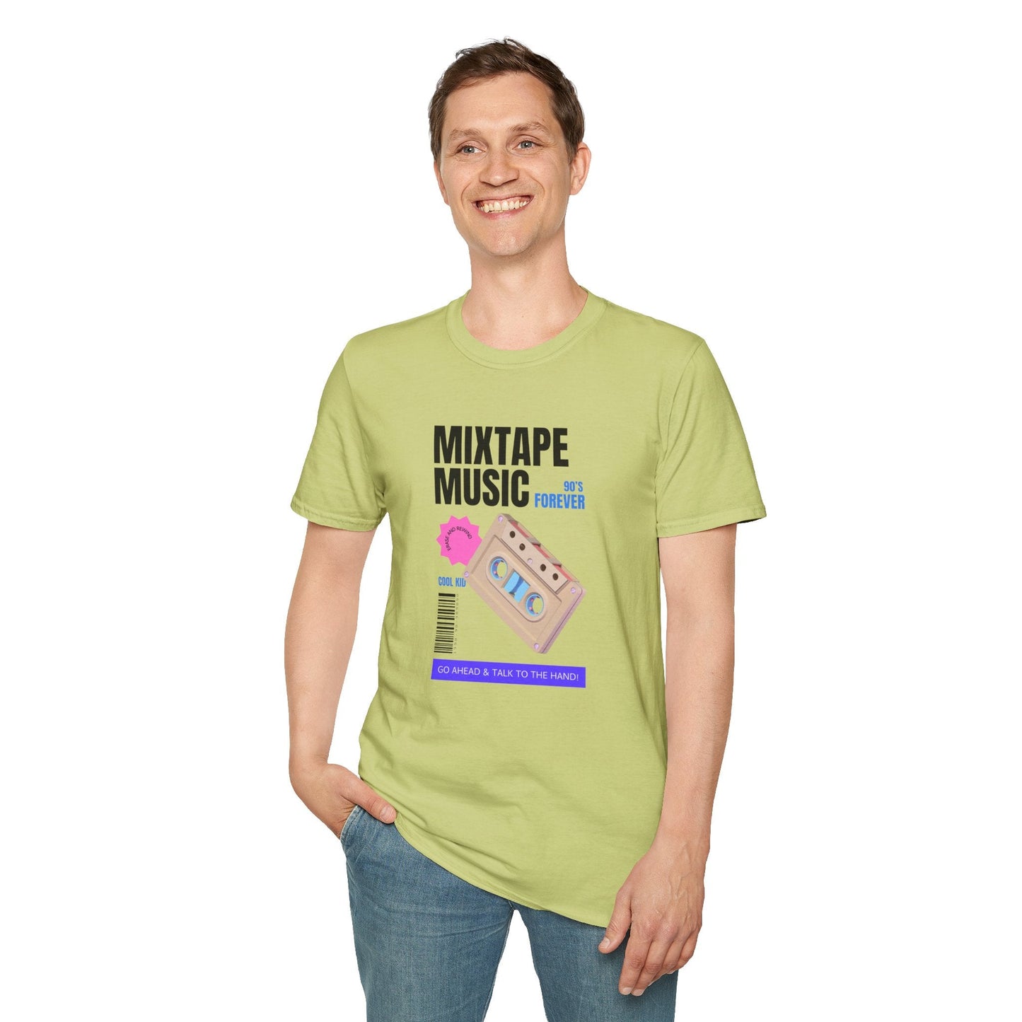 Mixtape Music Vintage Cassette T-Shirt Unisex Cotton Retro Audio Graphic Tee