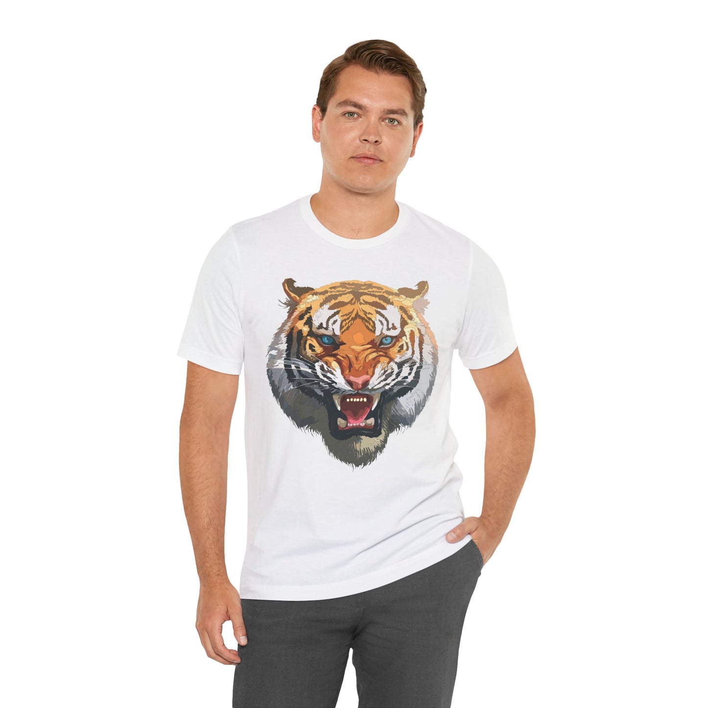 Tiger Shirt, Animal Shirt, T-Shirt with Tiger, Art Design Tee, Wild Animals Tees, Safari T-Shirt, Graphic Design Tee 15