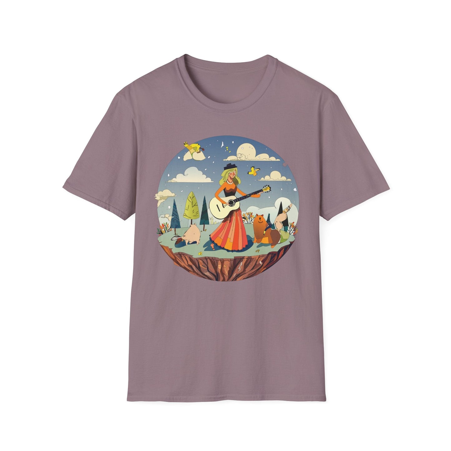 Womens Graphic T Shirt Art Design Tee Unisex SoftStyle Gildan 64000 100 Percent Cotton