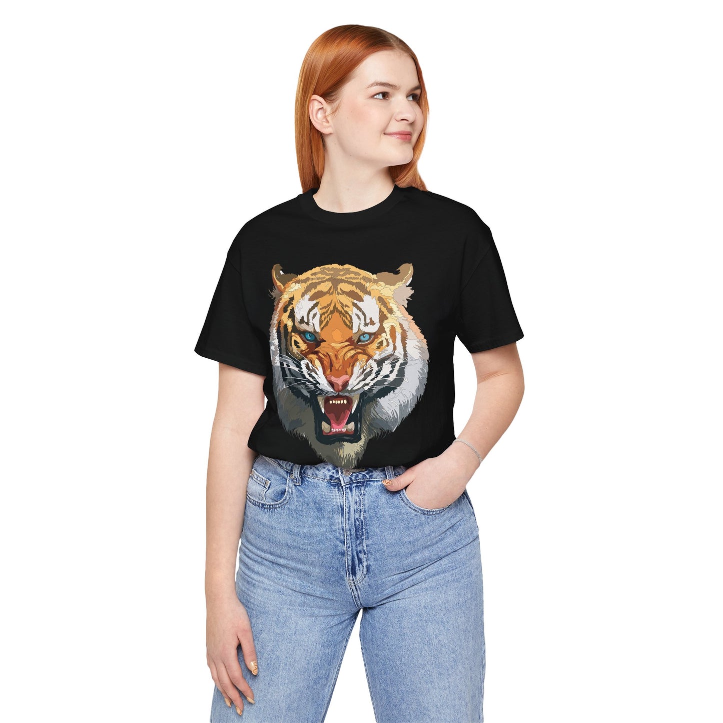 Tiger Shirt, Animal Shirt, T-Shirt with Tiger, Art Design Tee, Wild Animals Tees, Safari T-Shirt, Graphic Design Tee 15
