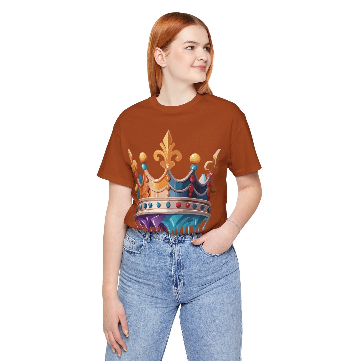 Adelpha Crown Graphic Tee Unisex Vintage Inspired Art Design Short Sleeve Shirt