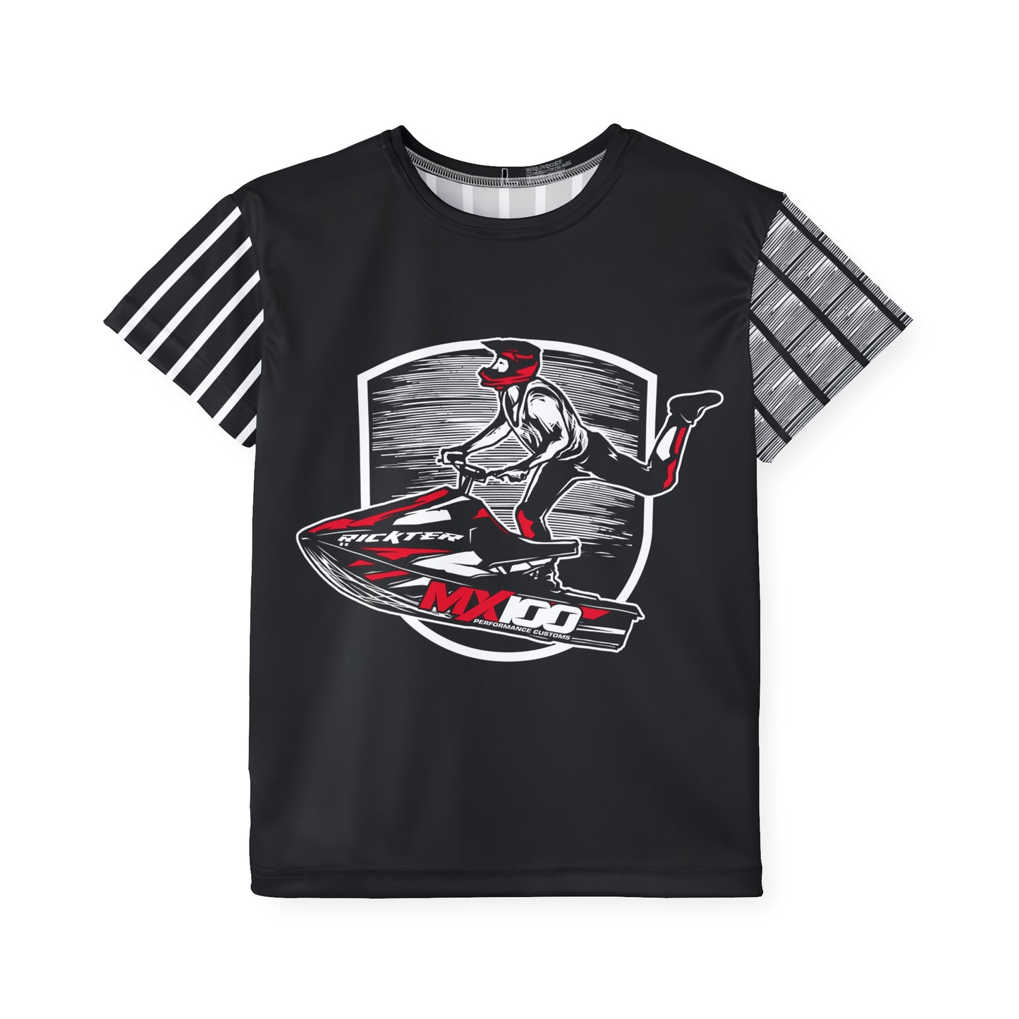 Jet Ski Racing Kids Shirt, MX100 Watersport Kids T-Shirt, Kids Art Design Print Jersey