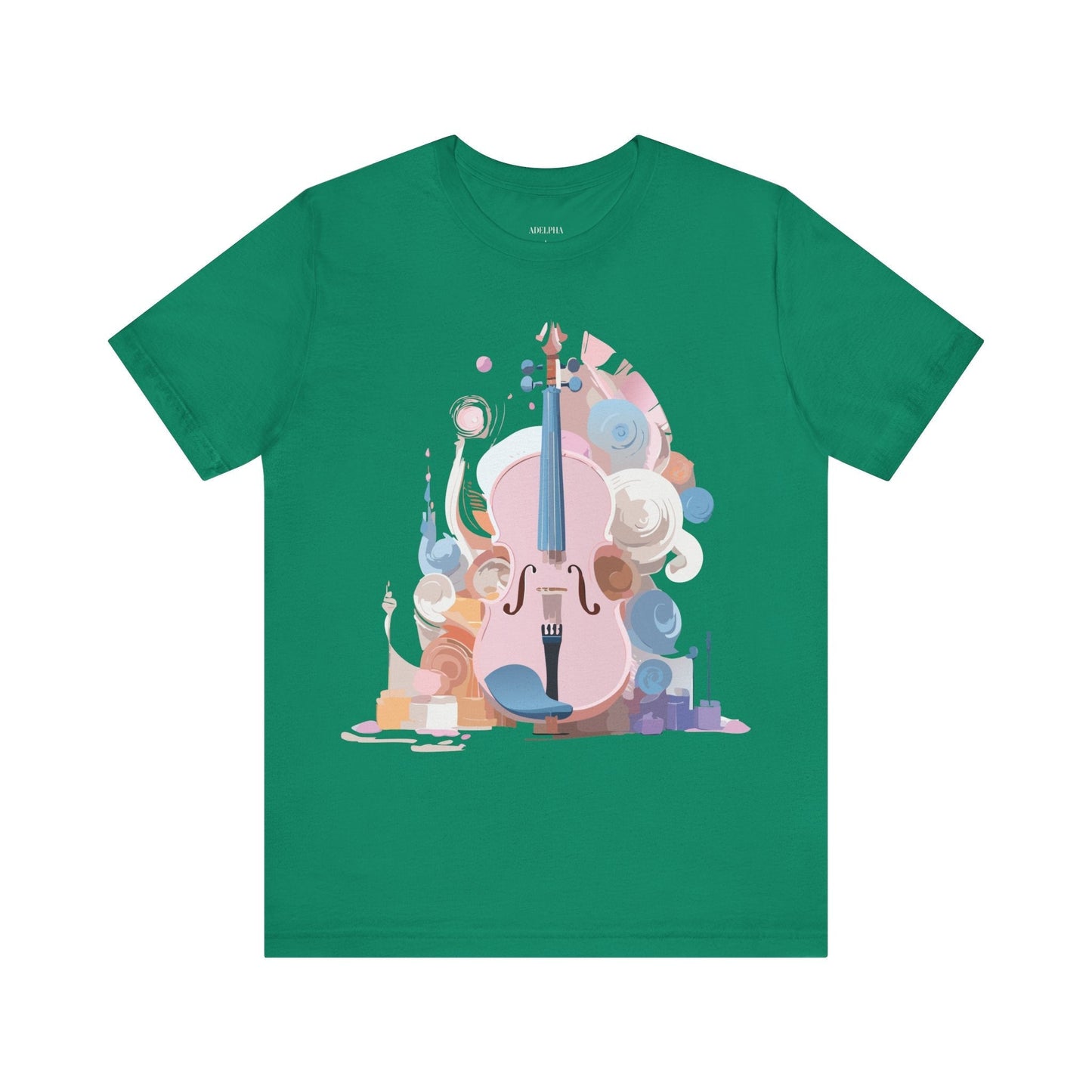 Music T Shirt Unisex Graphic Tee Vintage Inspired Artwork By Adelpha Short Sleeve