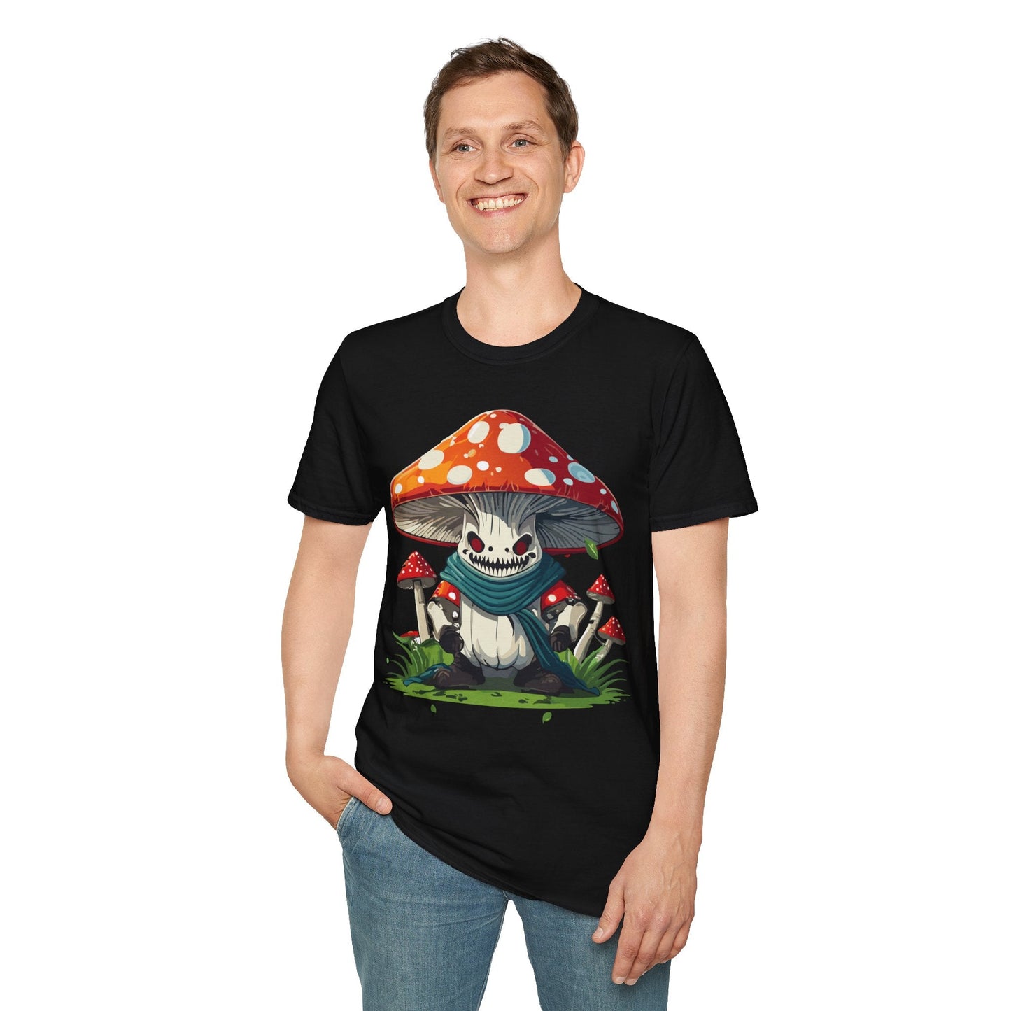 Unisex Mashroom T Shirt Funny Fungus Inspired Design Gildan Softstyle 64000 Tee Shirt