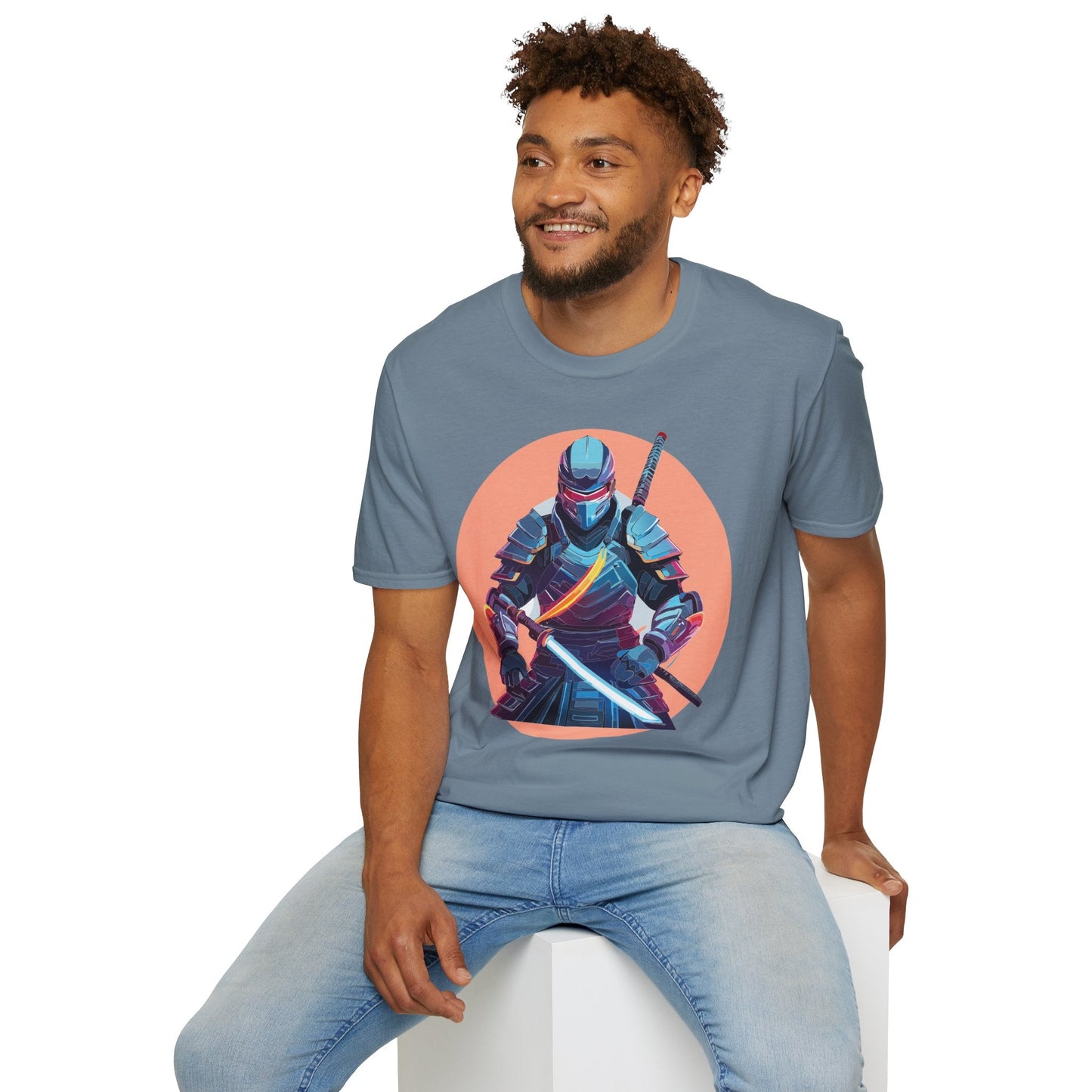 Samurai Shirt Unisex T Shirt 100 Percent Ring Spun Cotton Softstyle Tee Gildan 64000