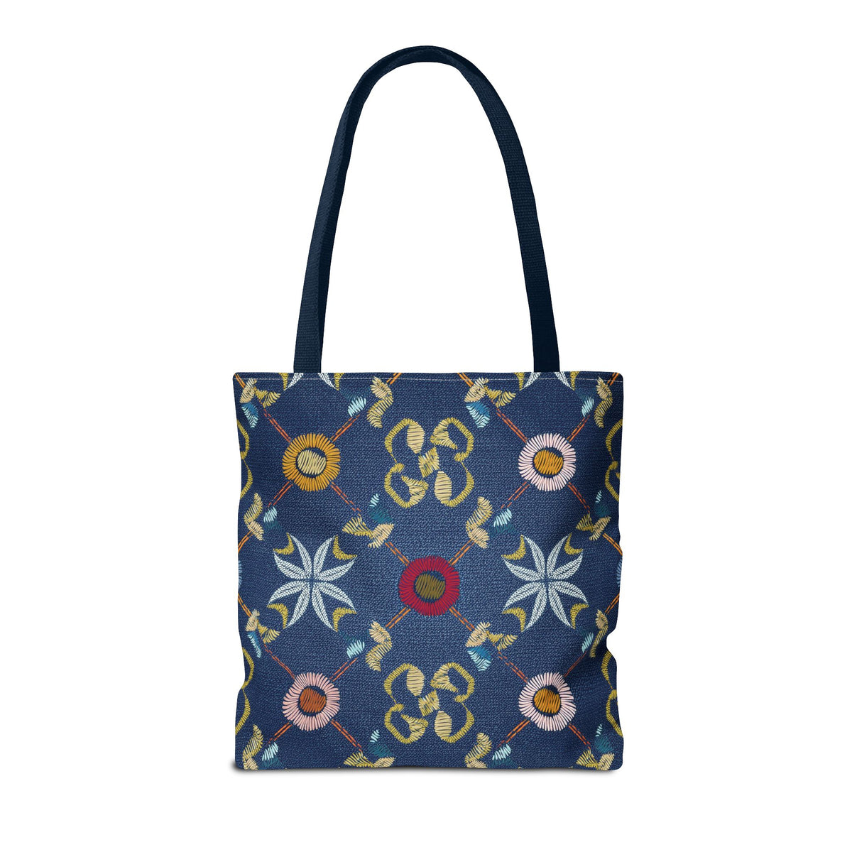 Denim Fabric Imitation Print Unisex Canvas Bag Poly Spun 3 Sizes Tote Bag 162