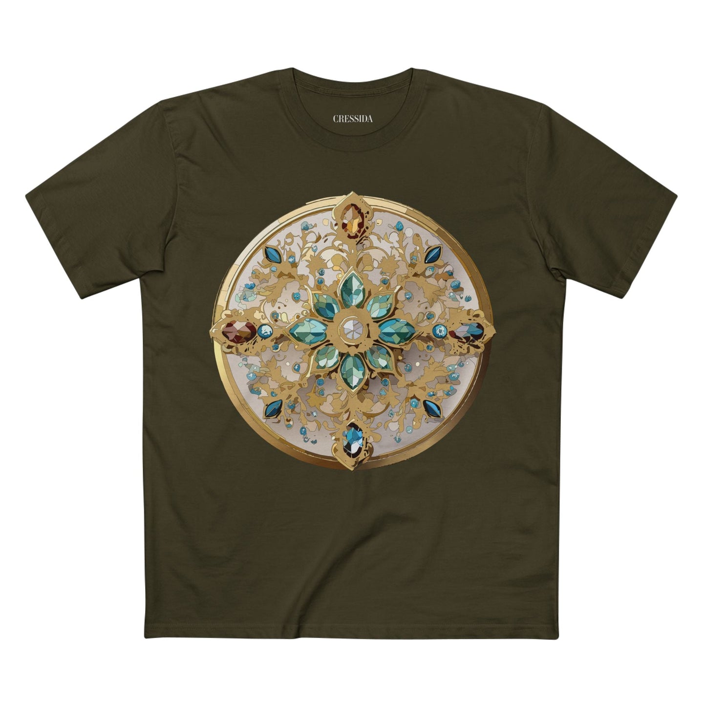 Medallion Graphic T-Shirt Unisex 100 Cotton With Gold Art Design Medal Tee 14