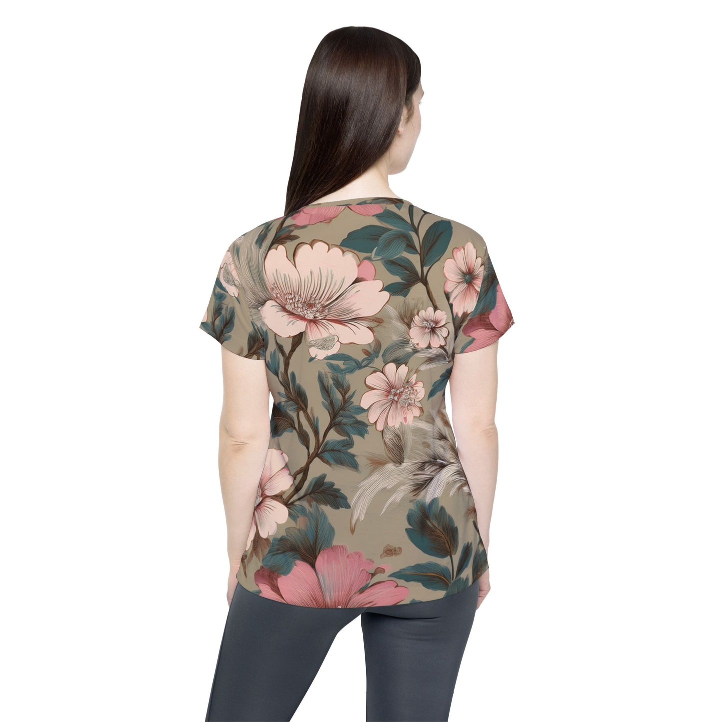 Women Poly Shirt with Floral Print F339