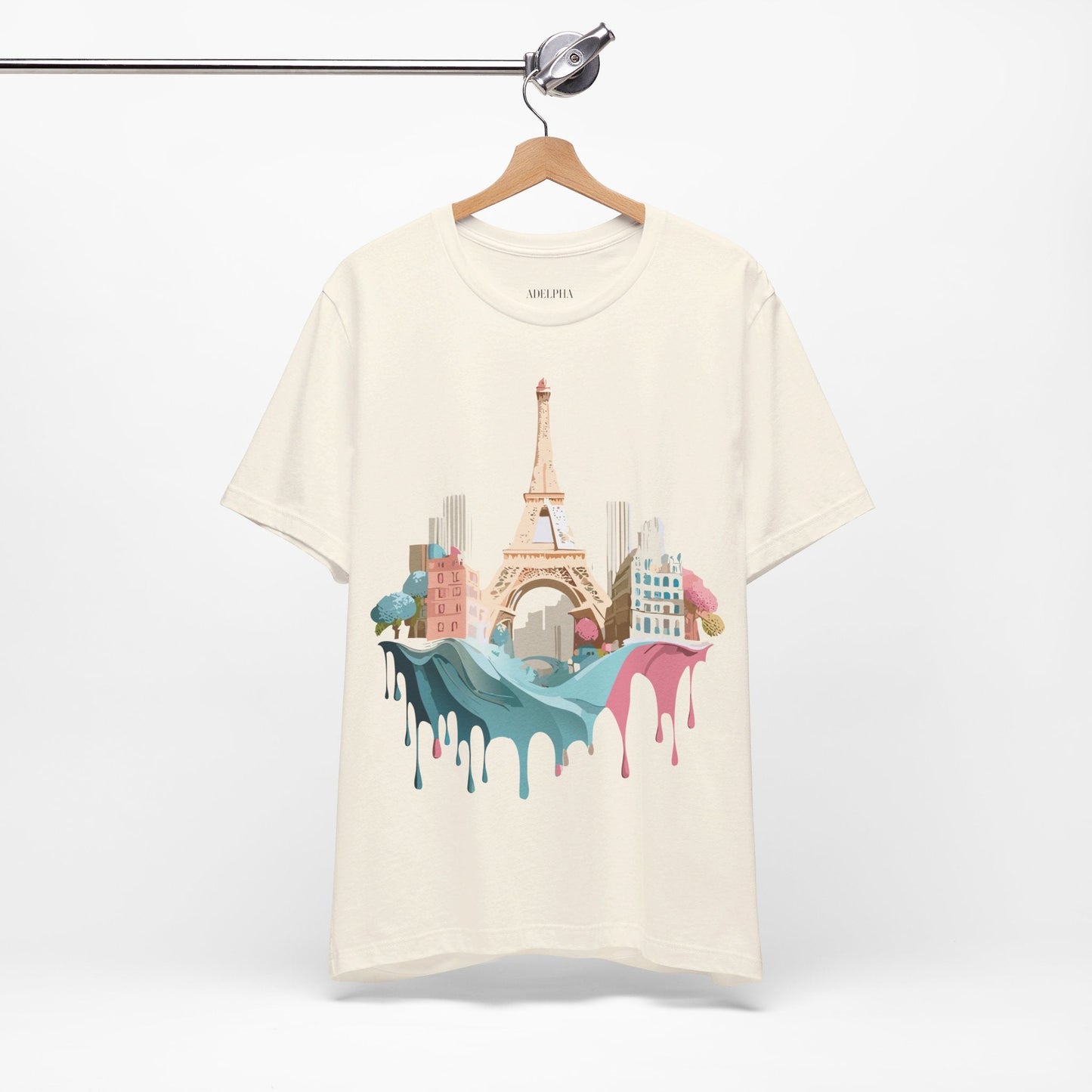 Paris Tourist Shirt Unisex Graphic Tee With Vintage Inspired Artwork Adelpha Art Design