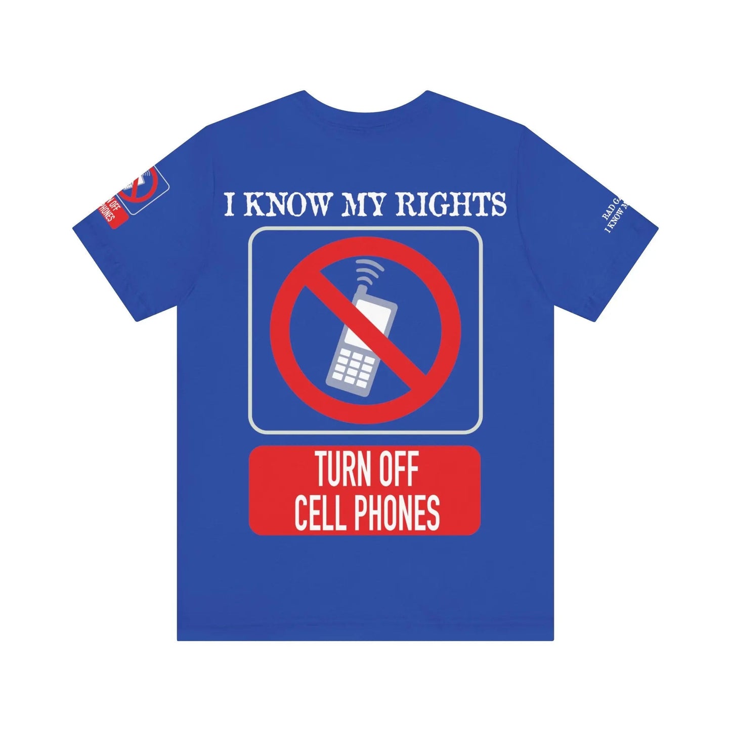 Red Stamp Tee Shirt 100 Percent Cotton From Bad Galaxy Eco Friendly Inks Made To Order In USA