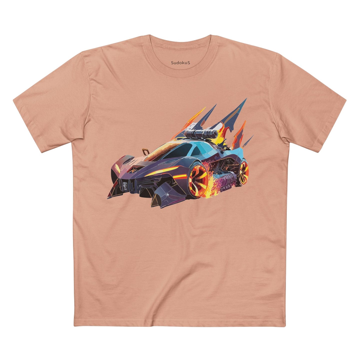 Car Graphic Unisex 100 Cotton Staple Tee 1