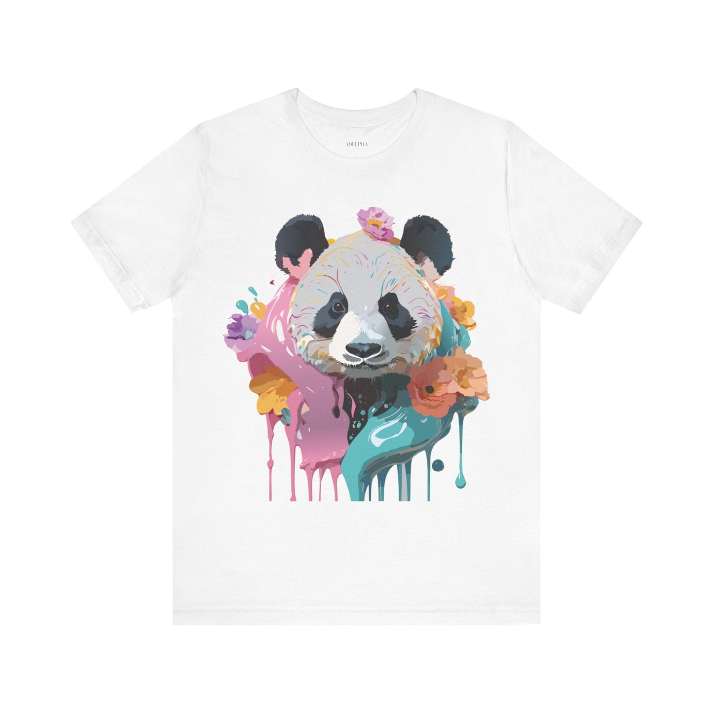 Panda Premium Graphic Tee Unisex Jersey Short Sleeve By Adelpha Vintage Inspired Artwork