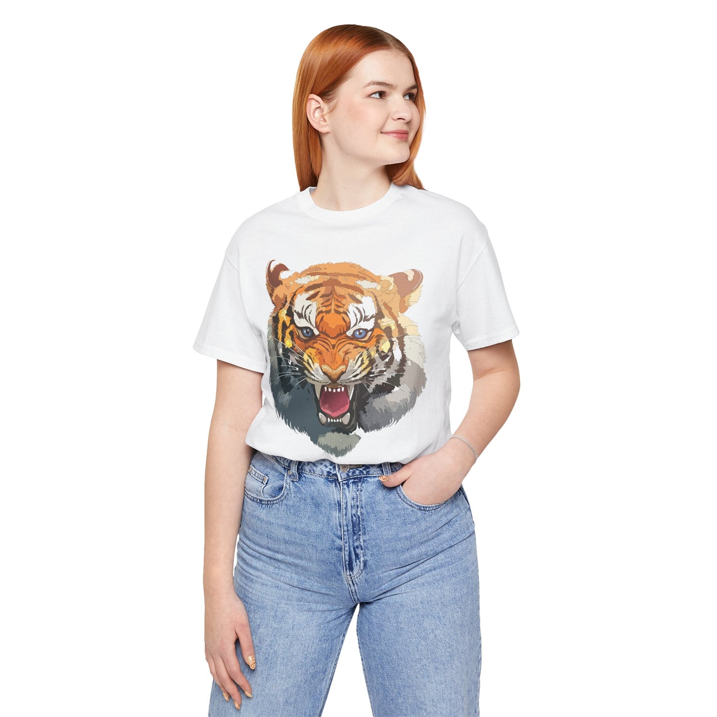 Tiger Shirt, Animal Shirt, T-Shirt with Tiger, Art Design Tee, Animal Tees, Safari T-Shirt, Graphic Design Tee 14
