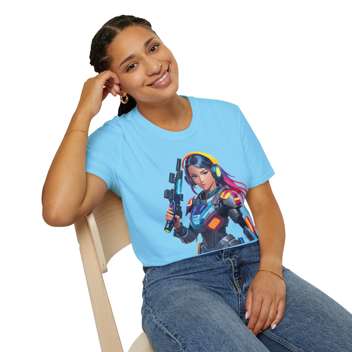 Robocop T Shirt Unisex Softstyle 64000 Graphic Tee With Robocop Art Design Premium