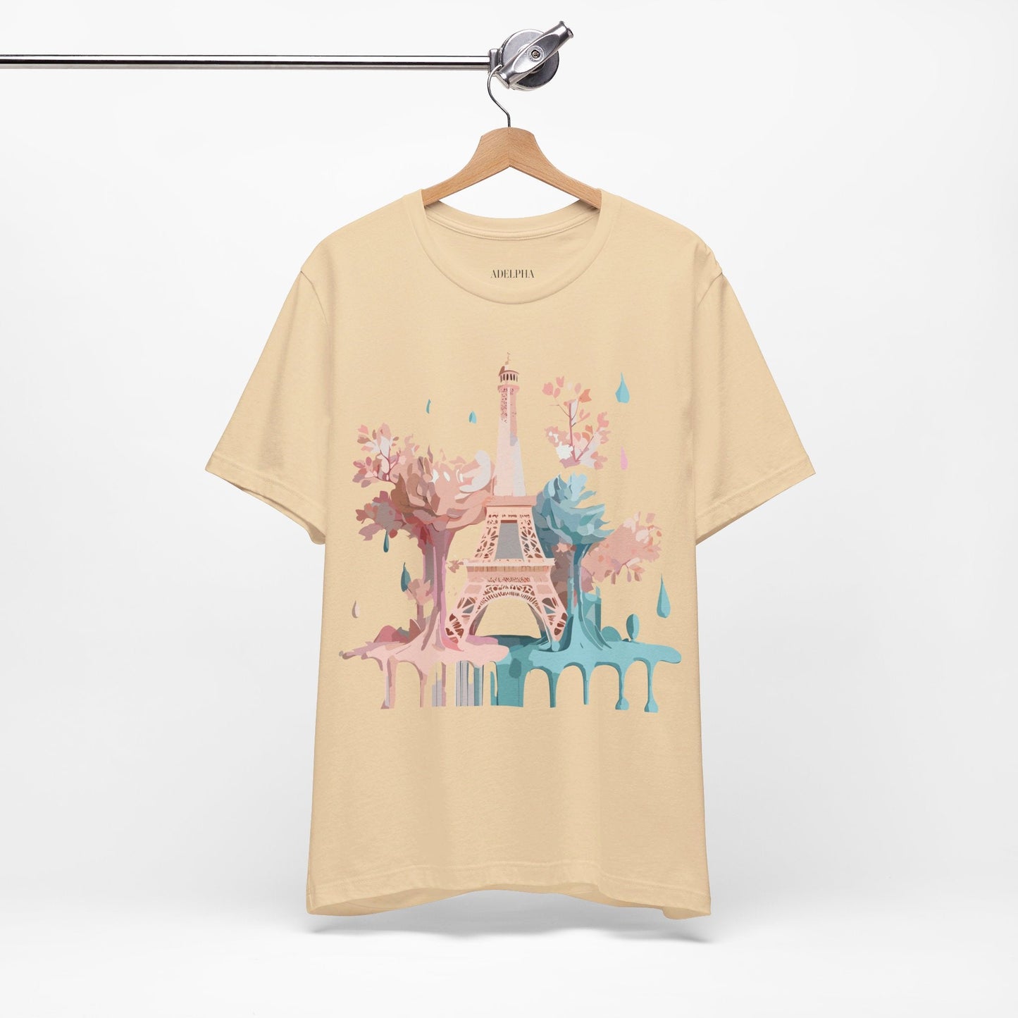 Paris Tourist Shirt Graphic Tee Unisex Vintage Inspired Art Adelpha Premium Quality