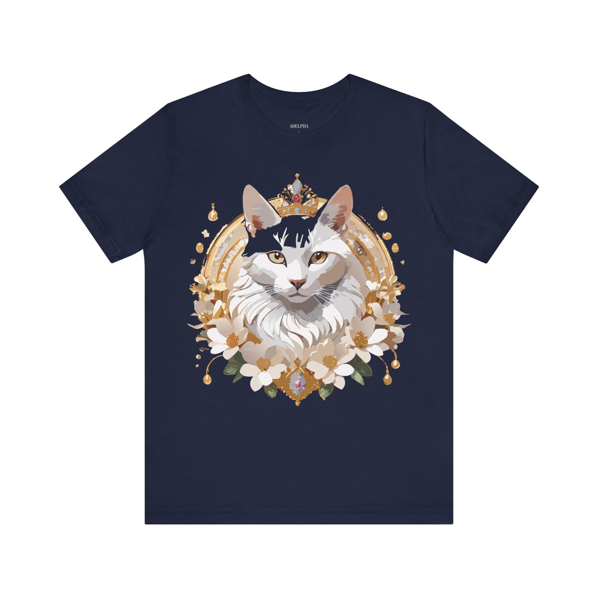 Medallion Graphic Unisex Cotton Bella+Canvas Tee with Art Design d68