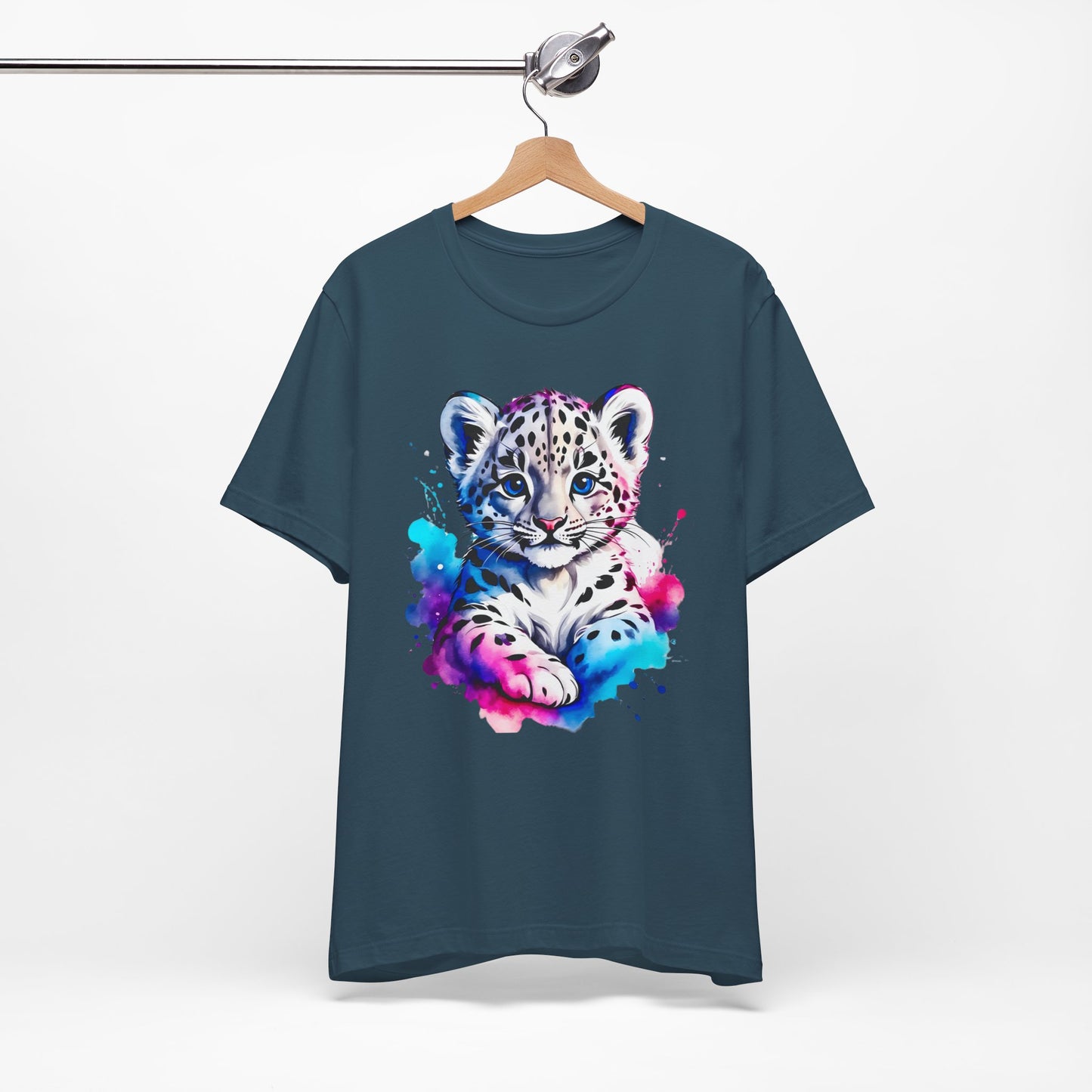 Baby Leopard Shirt, Cute Leopard Tee Shirt, Animal T-Shirt, Gepard Top, Animal Tees, Art Design T-Shirt, Graphic Tee