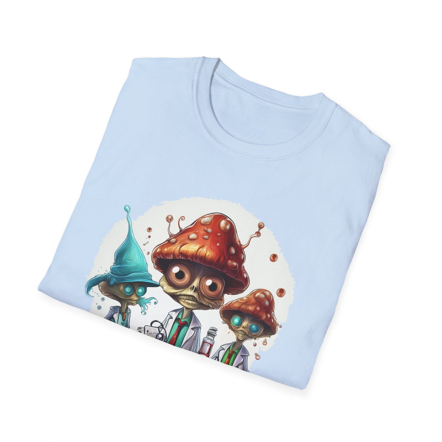 Mashroom Tee Shirt Unisex Funny Mashroom Design Cotton Tee Gildan Softstyle 64000