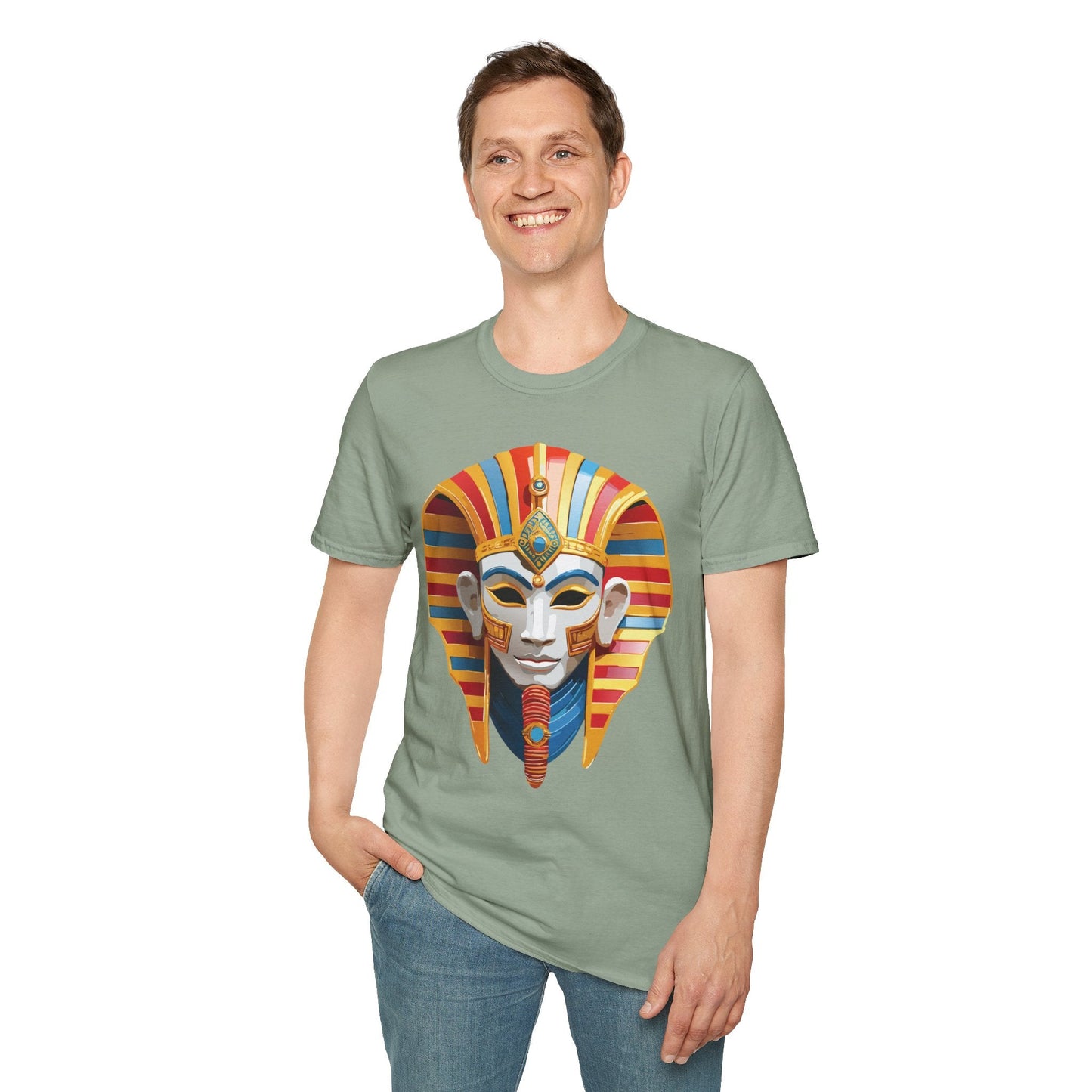 Mask Tee Shirt Unisex Art Design Masquerade Tee Gildan Softstyle 64000 Lightweight Cotton