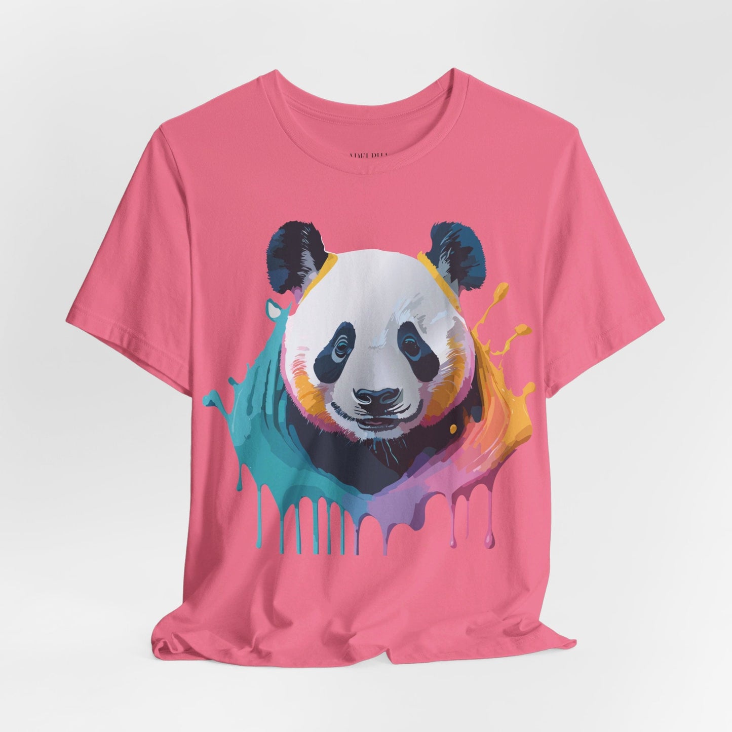 Panda Shirt Unisex Graphic Tee Vintage Inspired Art by Adelpha Premium Jersey Short Sleeve