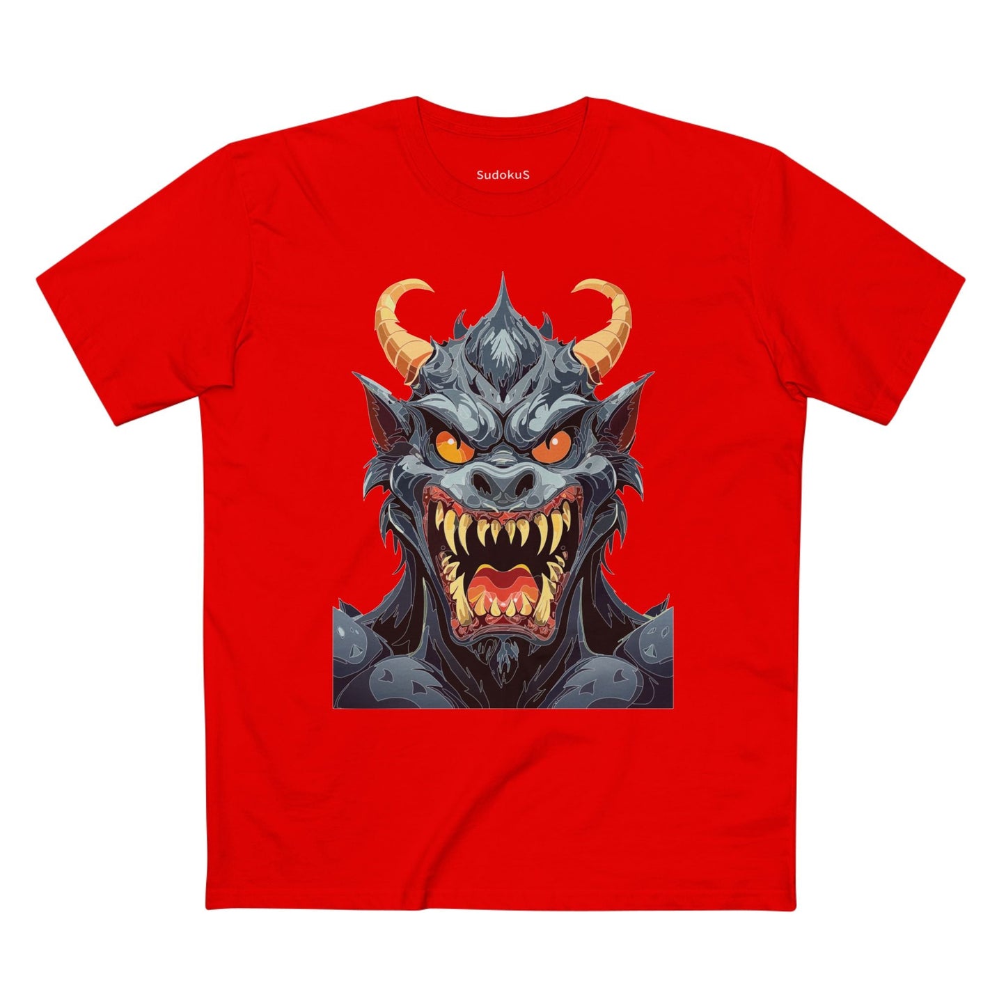 Cartoon Monsters Graphic Unisex 100 Cotton Staple Tee 3