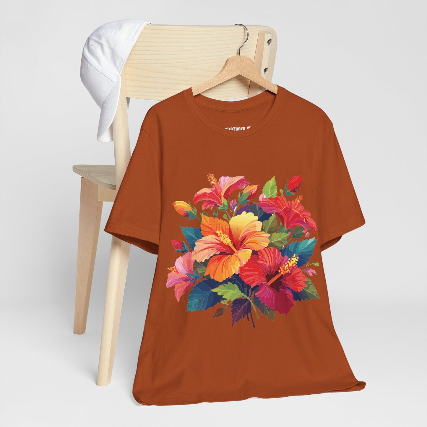 Vintage Floral Graphic Unisex Cotton Tee 34