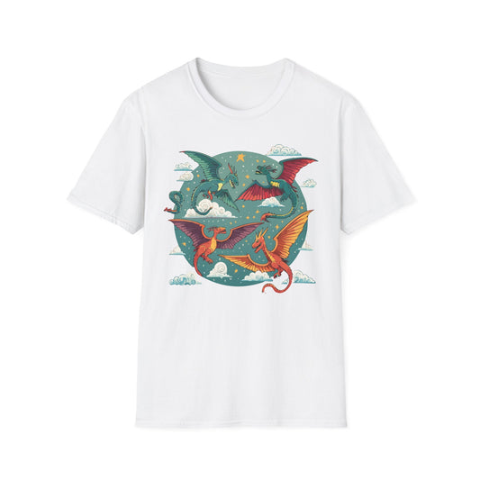 Dragon Graphic Unisex 100 Cotton Tee with Animal Artwork Design 15