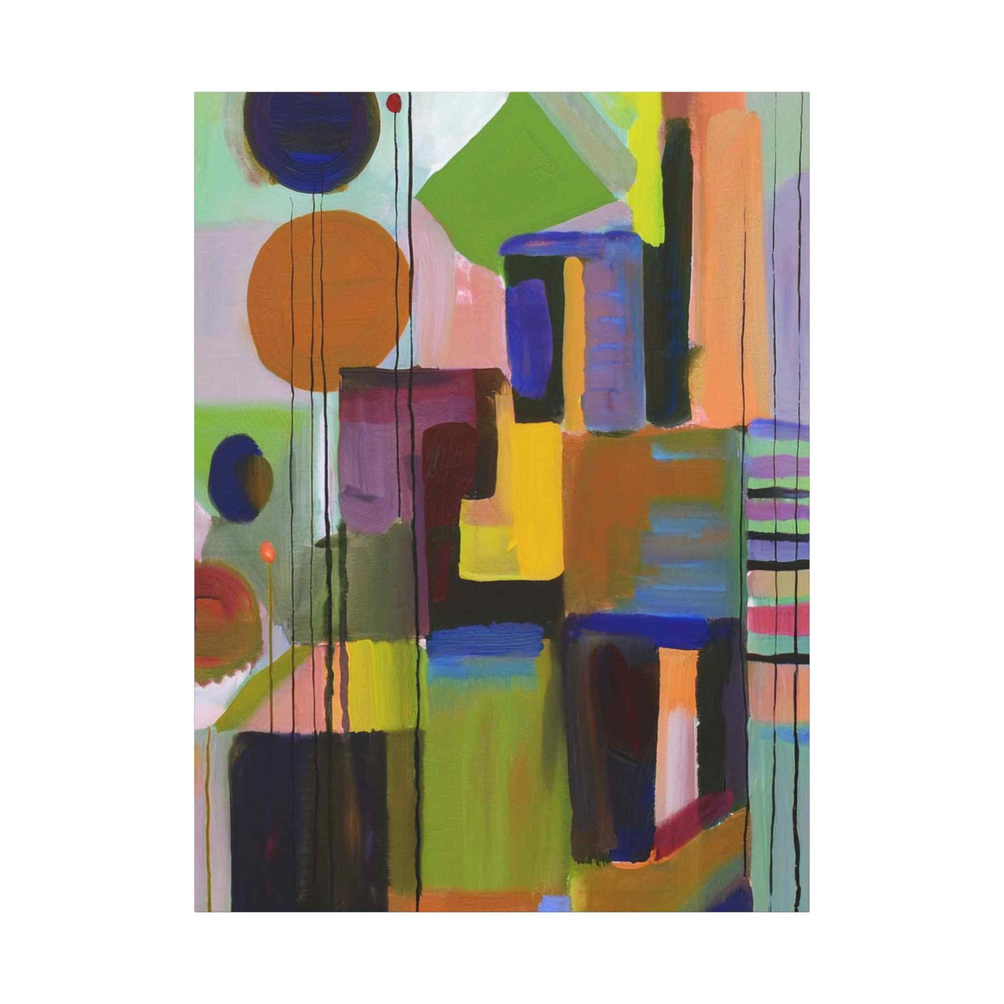 Abstract Painting Print Canvas 20x24,20x30,24x30, 24x32,24x36,30x40, 32x48,36x48,40x60 Pine-Wood Inner Frame ABS-3
