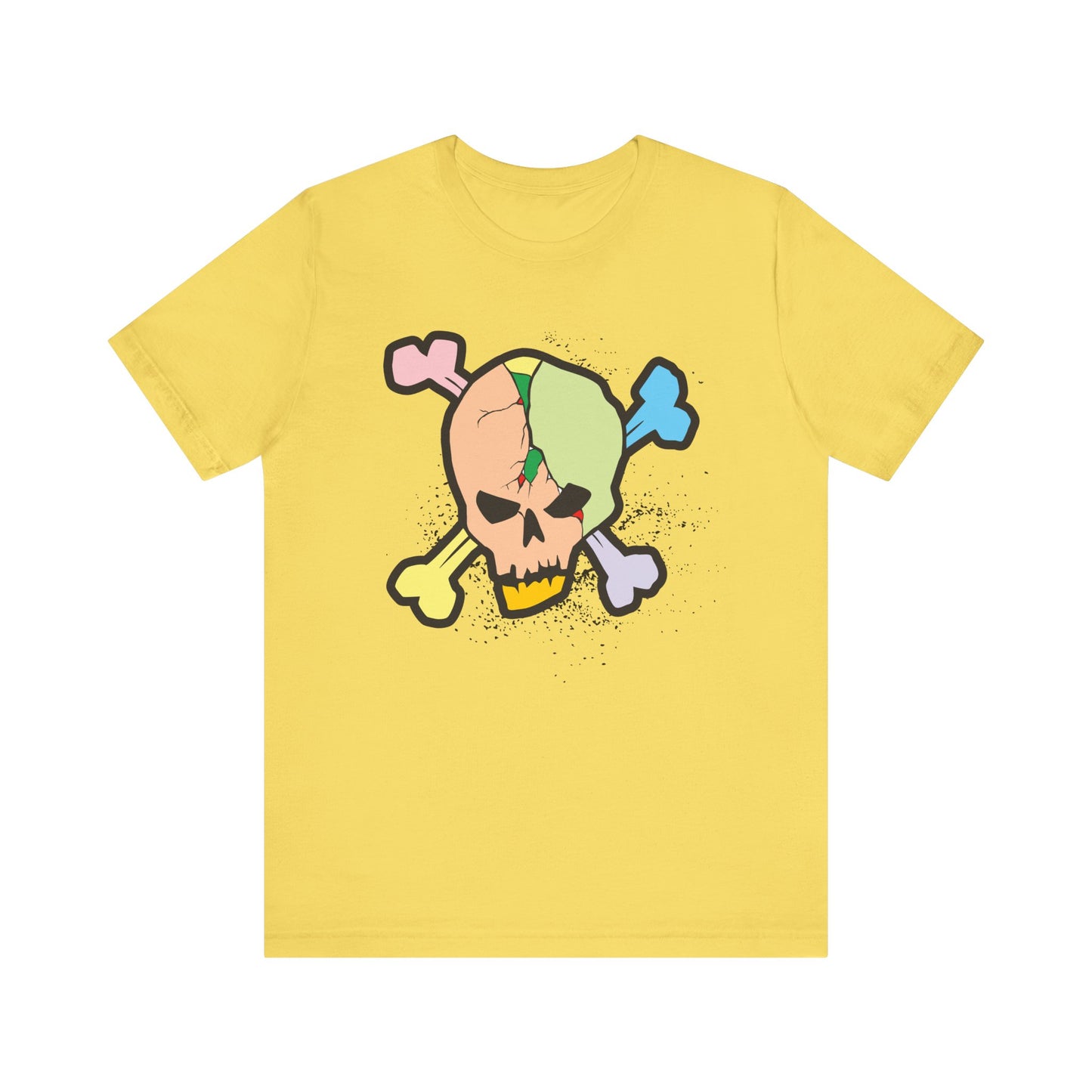 Multi Skull Graphic Design Tee, Skull Shirt, Vintage Tees, Art Design T-Shirt, Vintage Graphic Tee, Art Shirts with Skulls