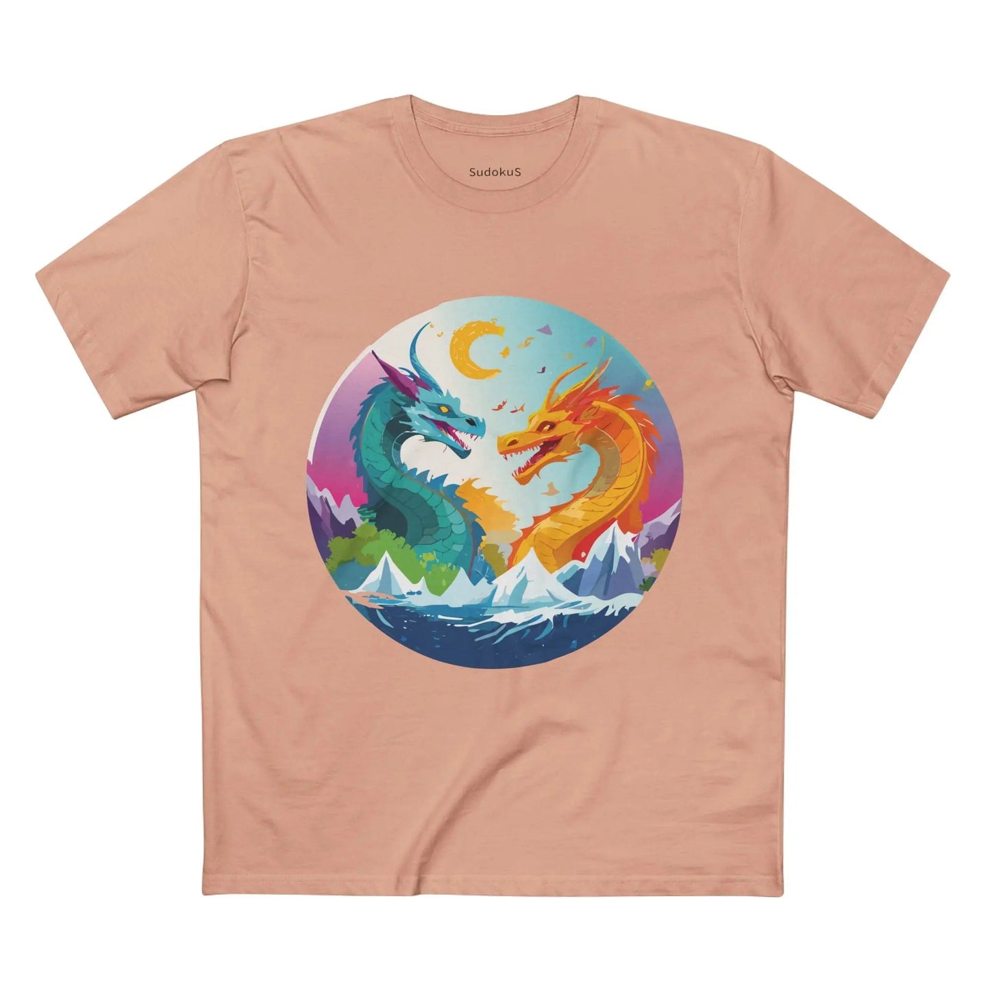 Dragon Graphic Unisex 100 Cotton Staple Tee 17