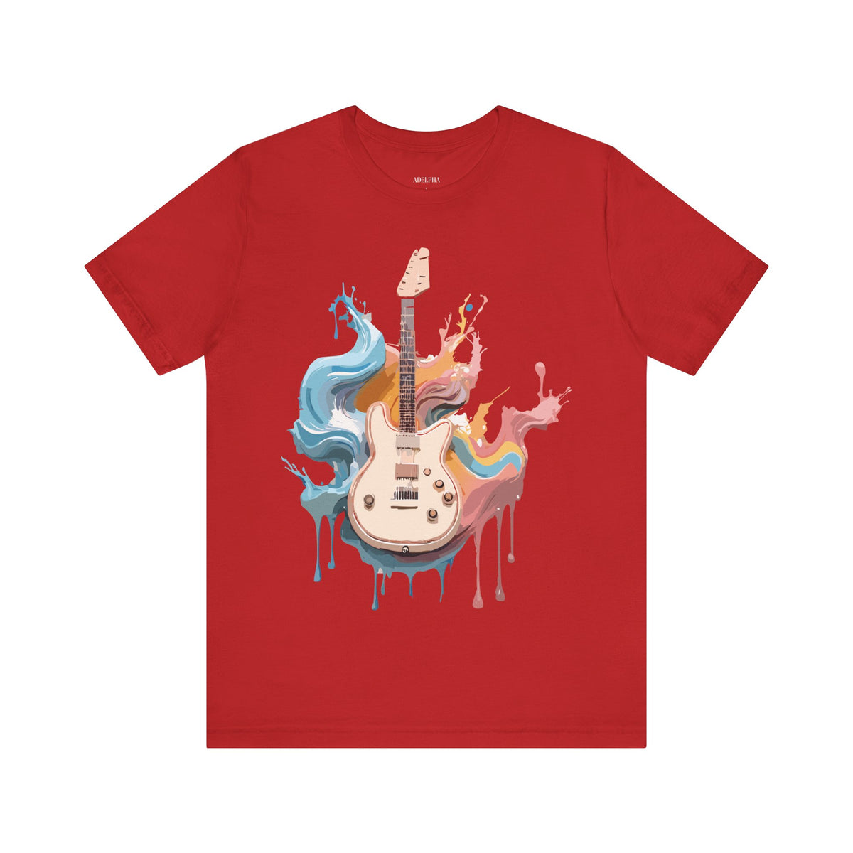 Music Graphic Unisex Cotton Bella+Canvas Tee with Art Design m119