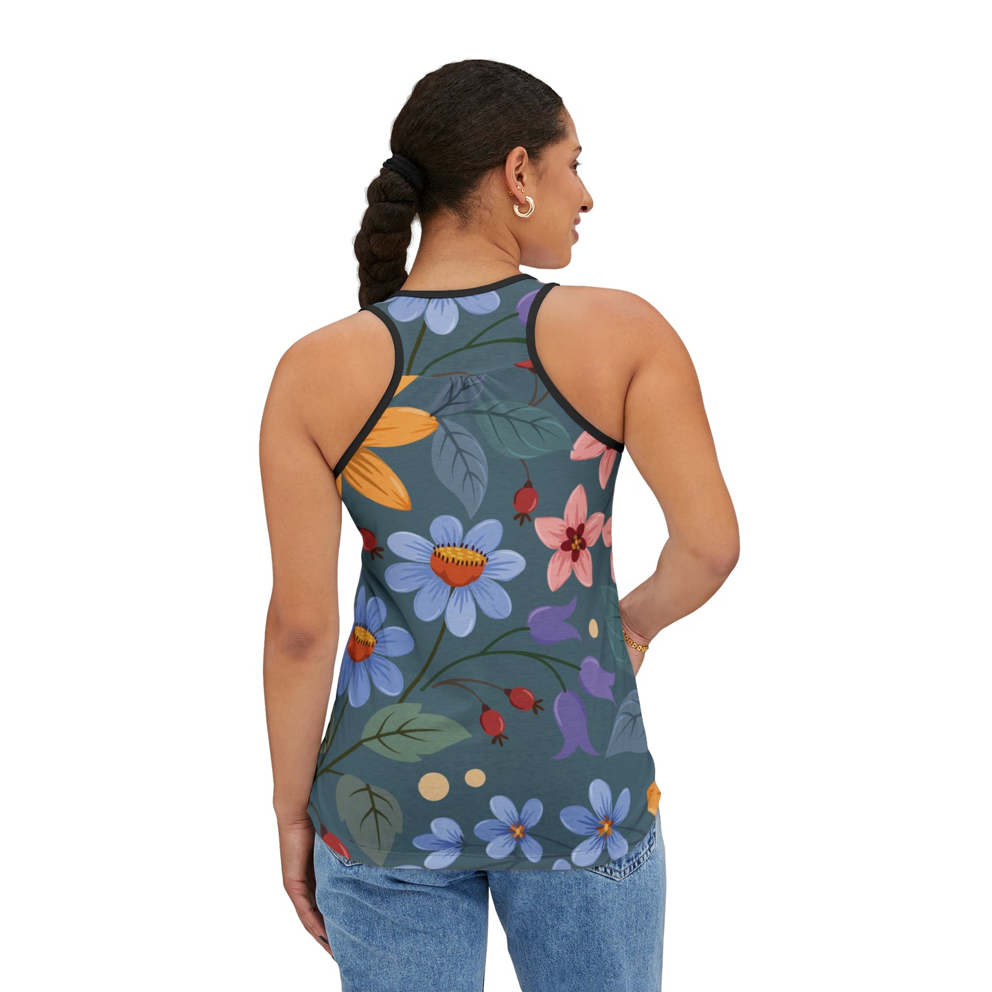 Summer Tank Top with floral prints