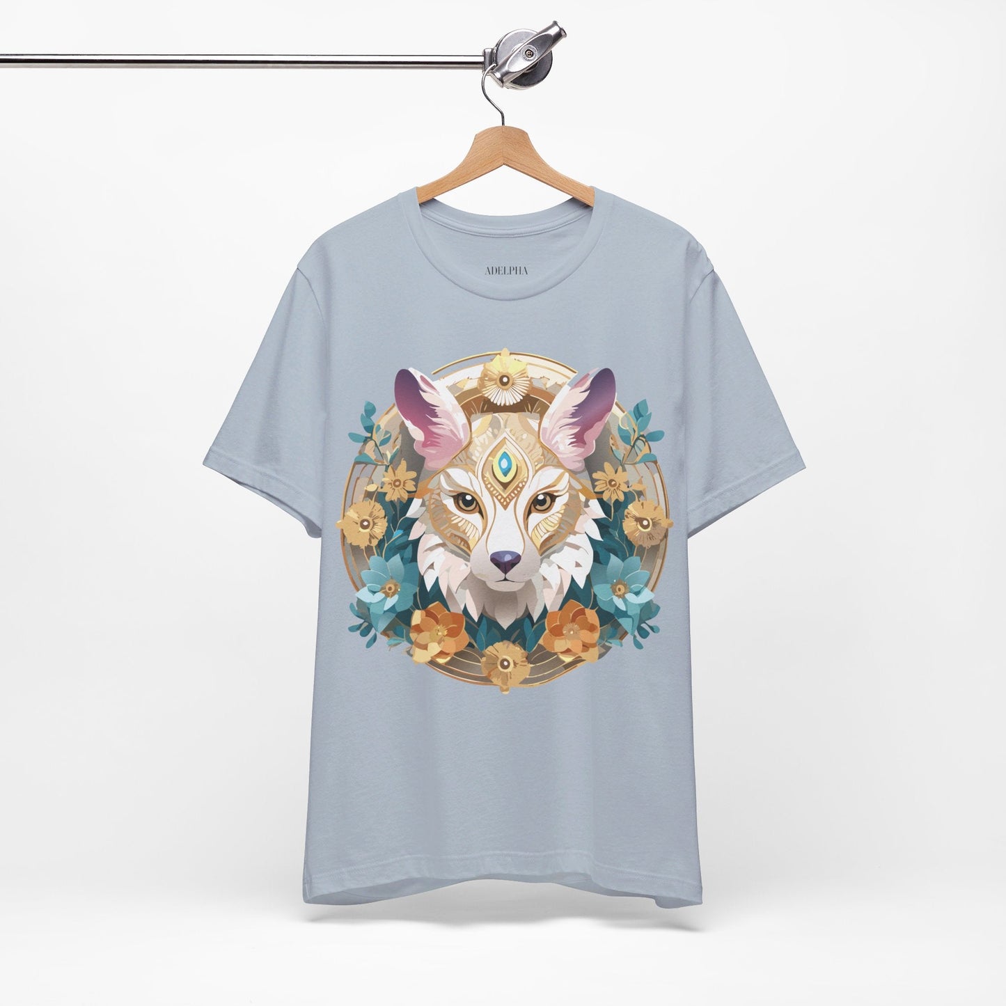 Medallion Graphic Unisex 100 Cotton Vintage Animal Medal Artwork Tee 84