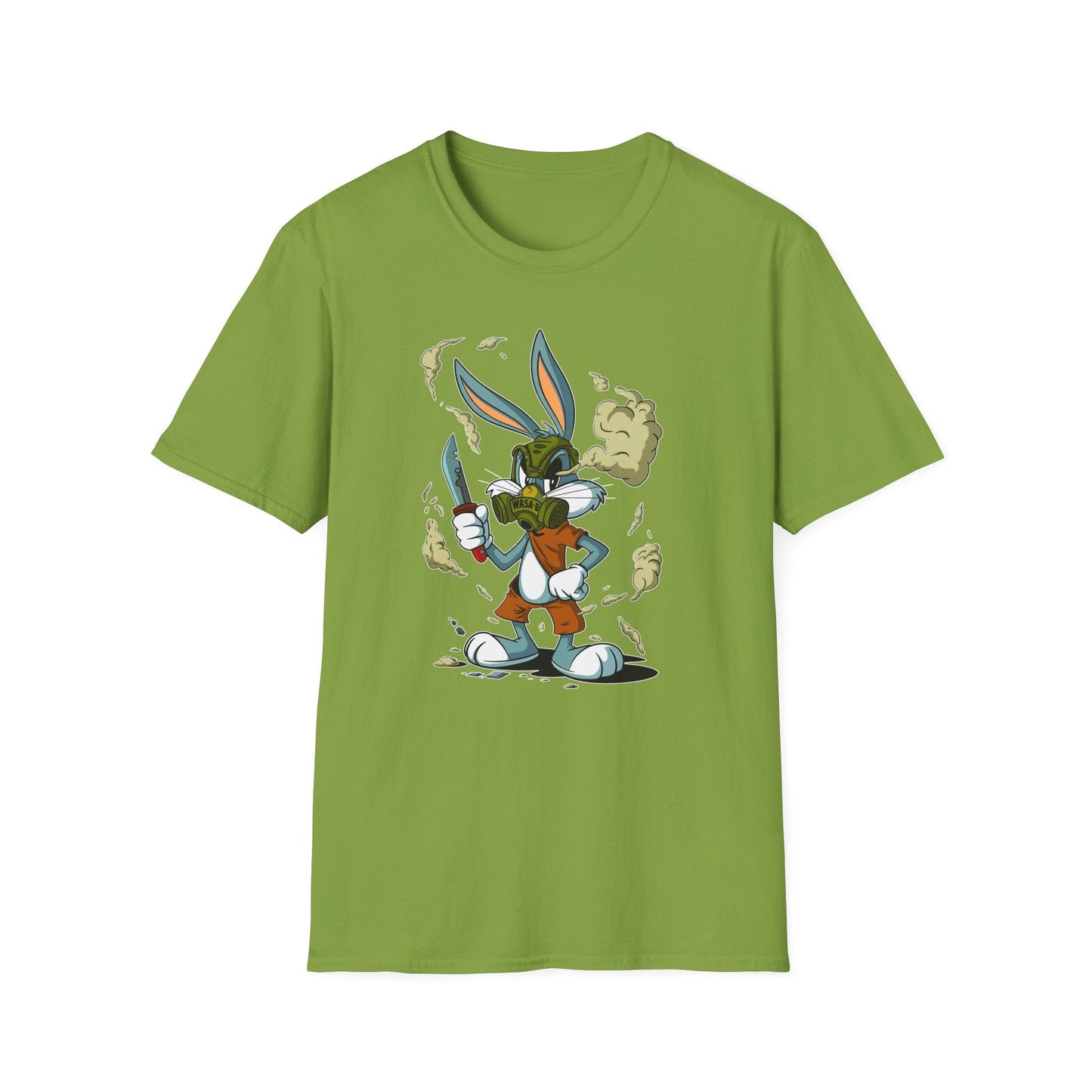Bugs Bunny T Shirt Unisex Cartoon Graphic Tee Softstyle Gildan 64000 Short Sleeve