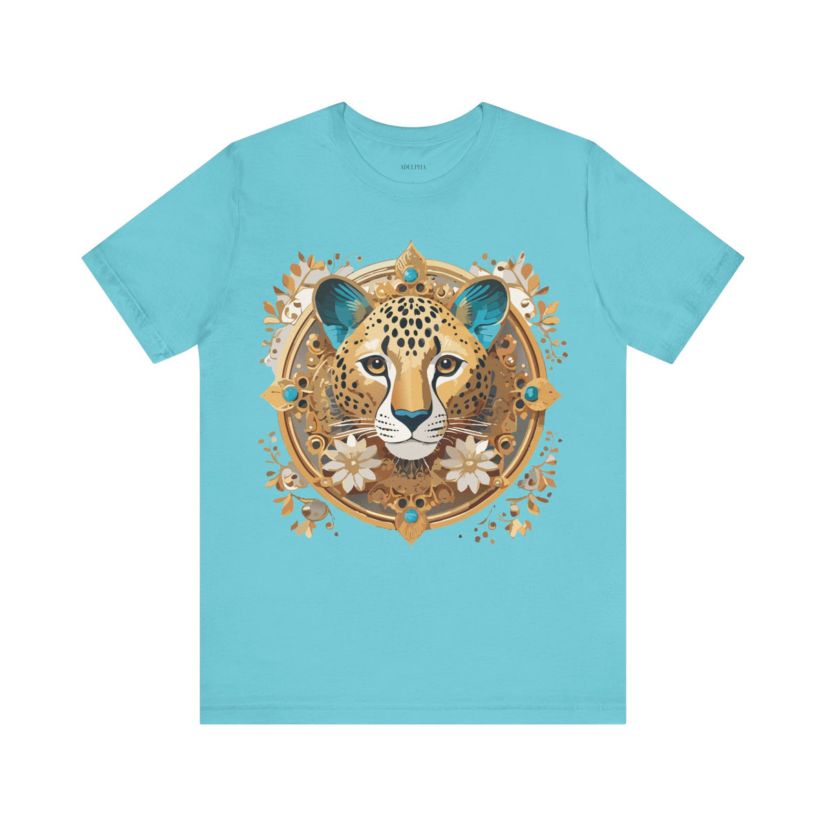 Medallion Graphic Unisex Cotton Bella+Canvas Tee with Art Design d53