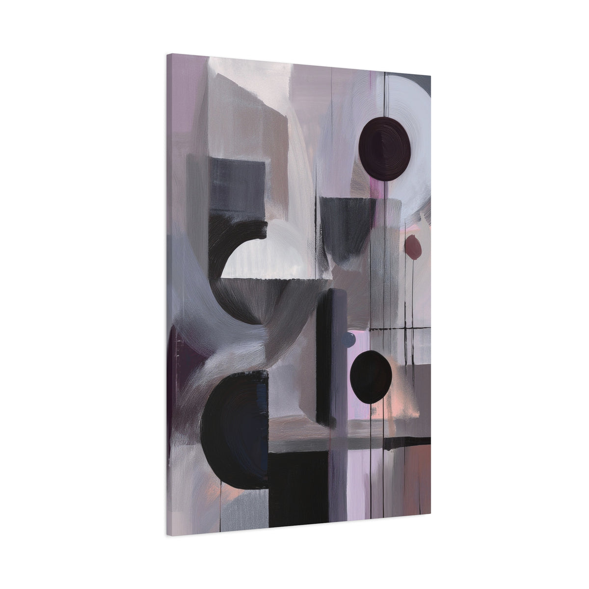 Abstract Geometric Painting Print Canvas 20x24,20x30,24x30 24x32,24x36,30x40 32x48,36x48,40x60 Pine-Wood Inner Frame ABS-46
