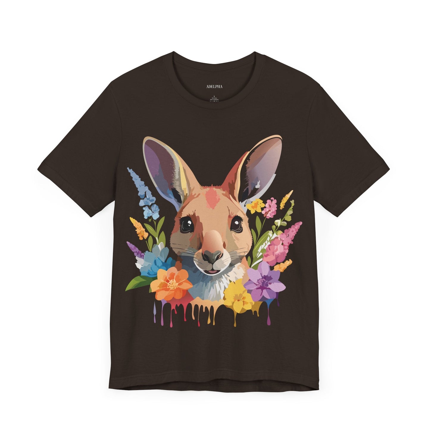 Kangaroo Graphic Unisex 100 Cotton Vintage Animal Artwork Tee 3