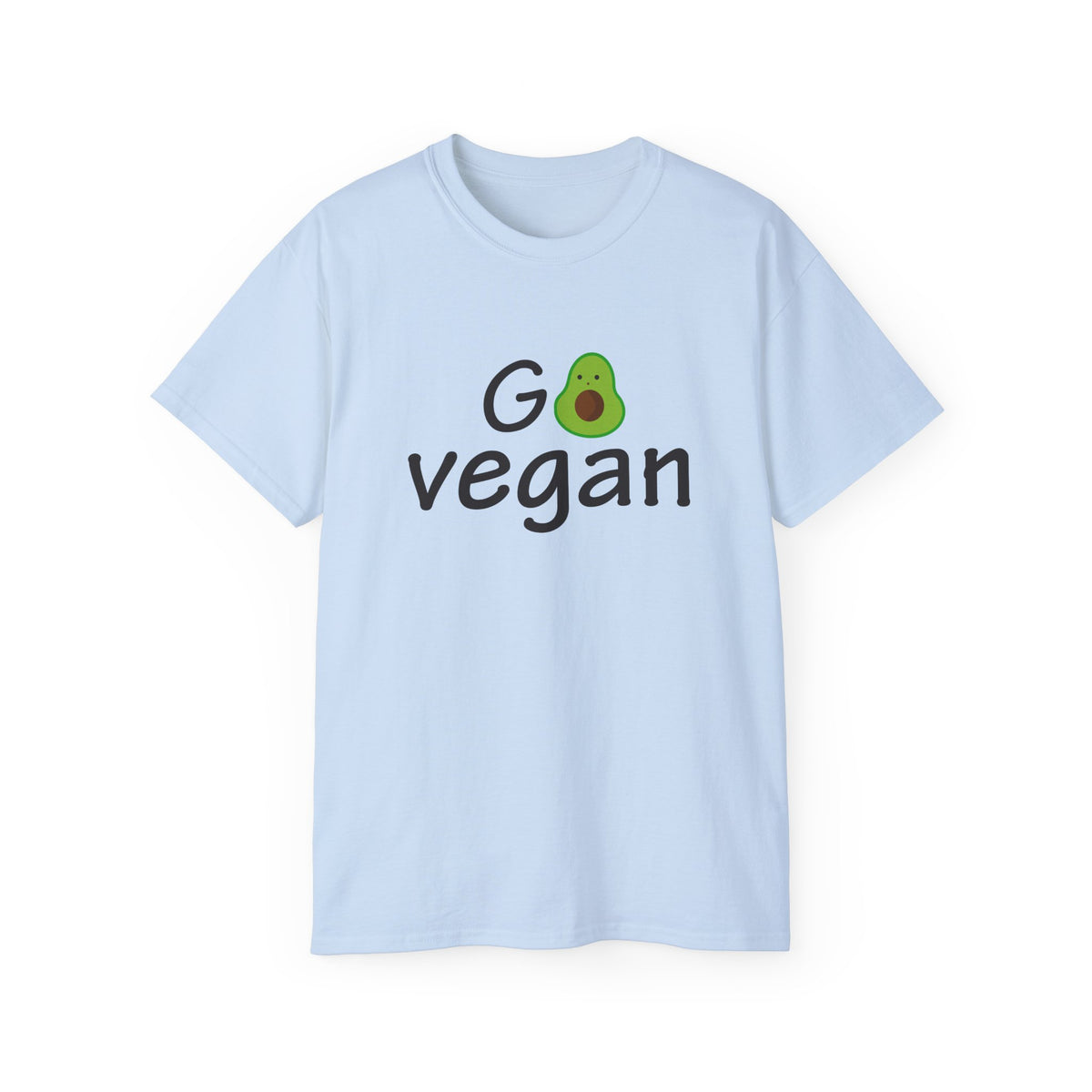 Go Vegan avocado graphic T-Shirt | plant based tee
