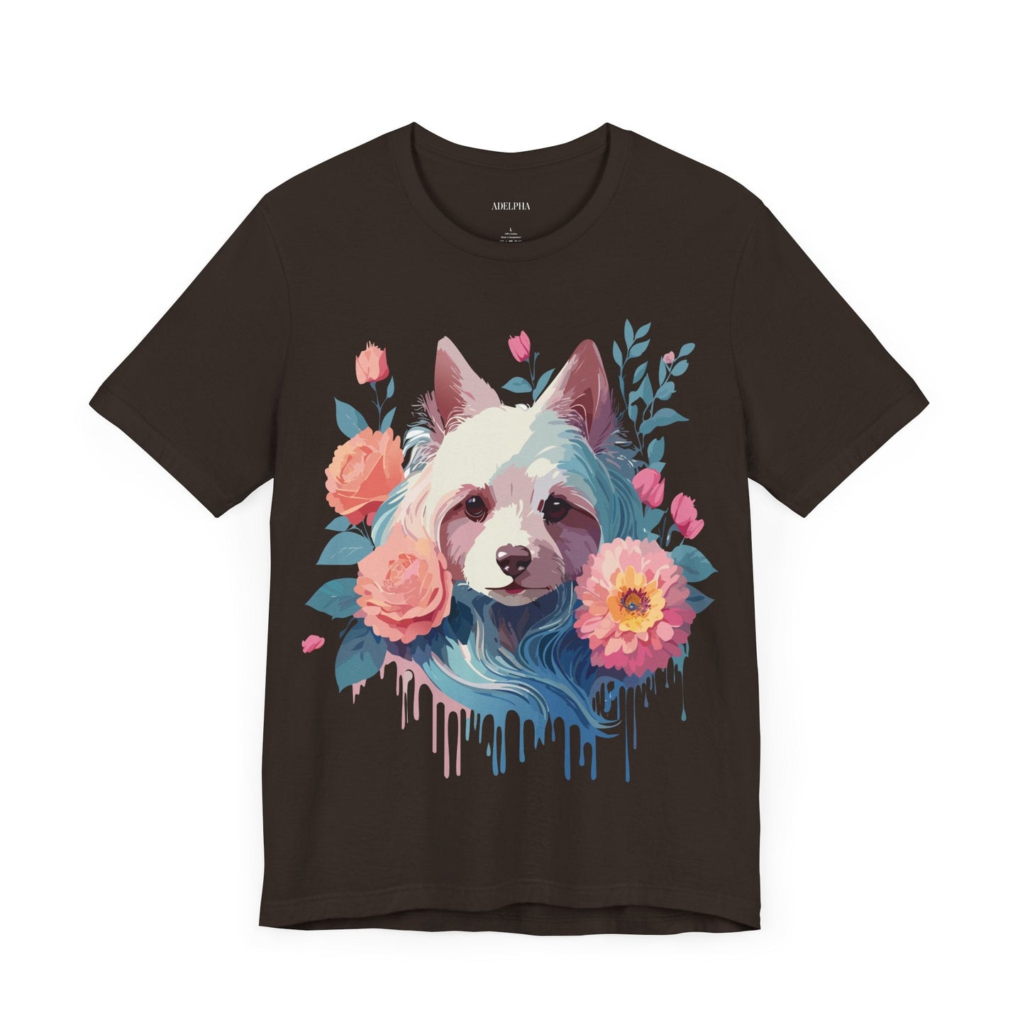 Adelpha Unisex Graphic Dog Shirt Short Sleeve Tee With Vintage Inspired Artwork Design