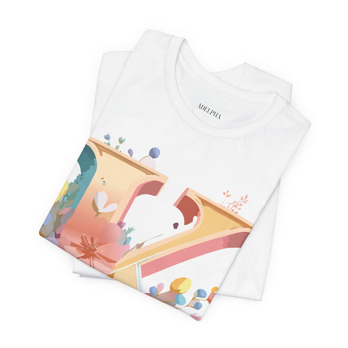 Letter K Graphic Unisex Cotton Bella+Canvas Tee with Art Letter Design