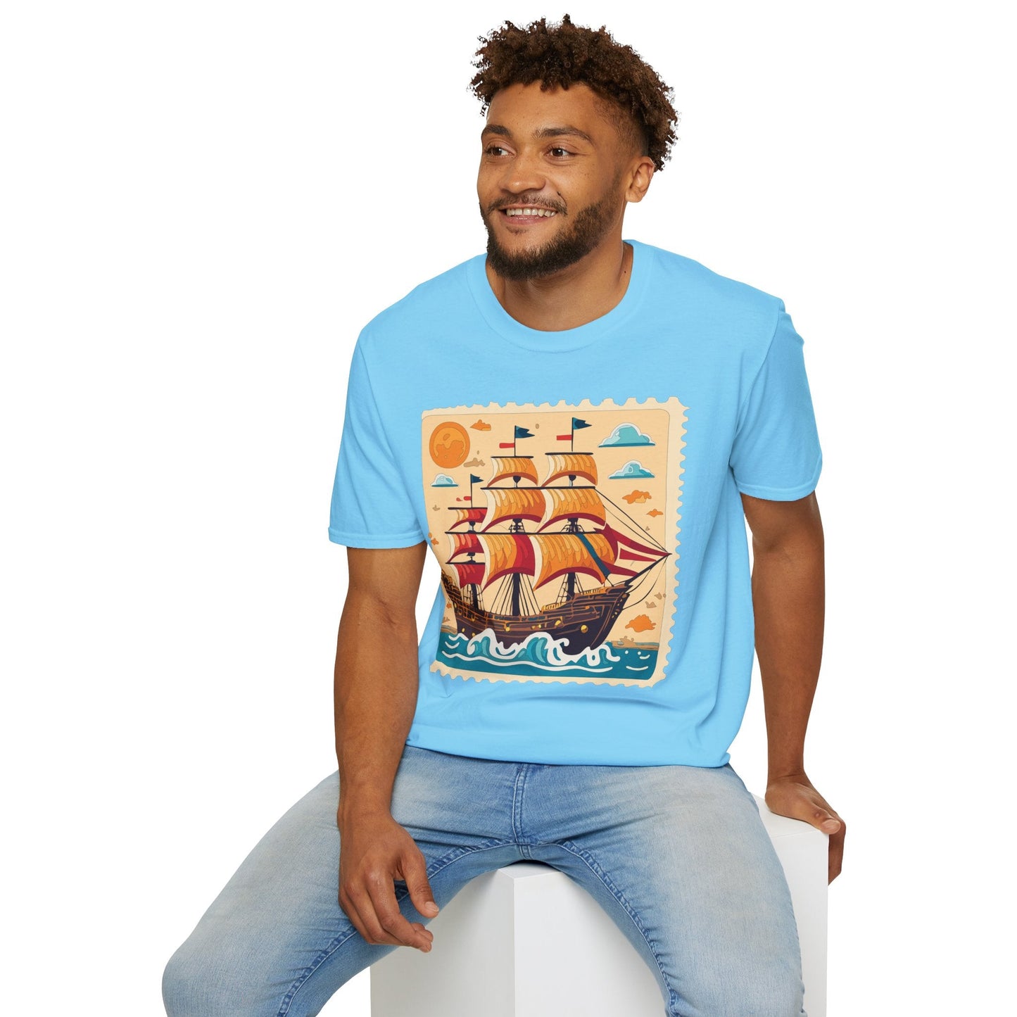 Ship T Shirts Frigate T Shirts Vessel Tee Shirt Unisex Gildan Softstyle 64000 Comfort Fit