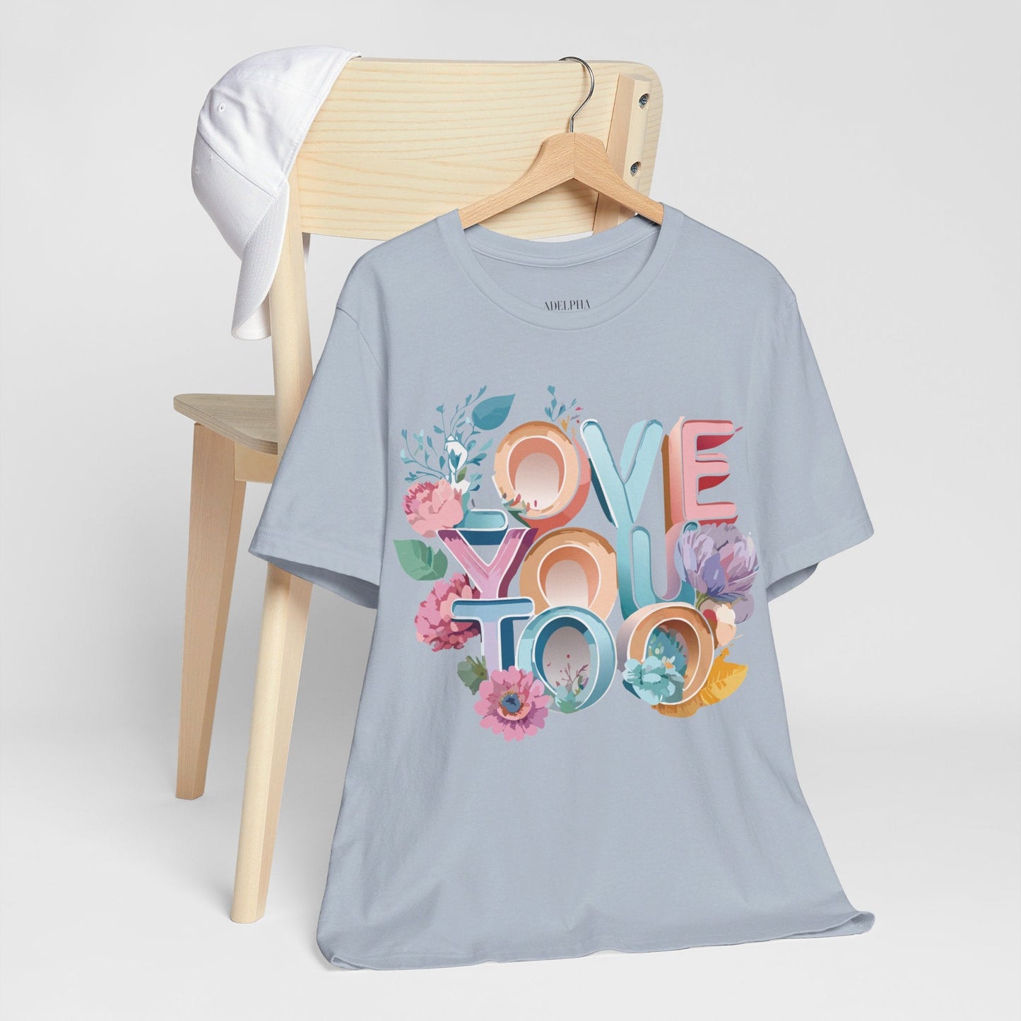 Valentine Day Graphic Unisex 100 Cotton Vintage Artwork with Love and Flower Design Tee 39