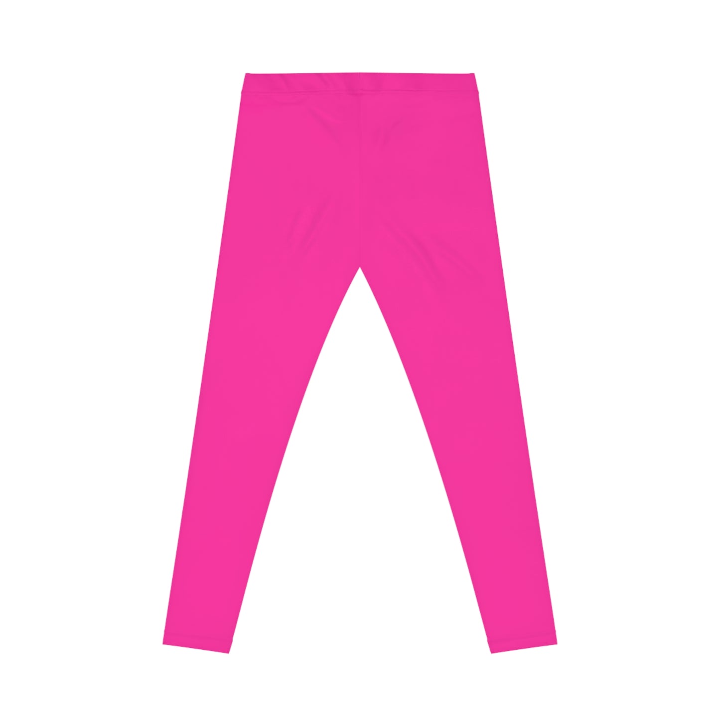 Brilliant Rose Color Women's Poly-Span Casual Leggings XS-2XL