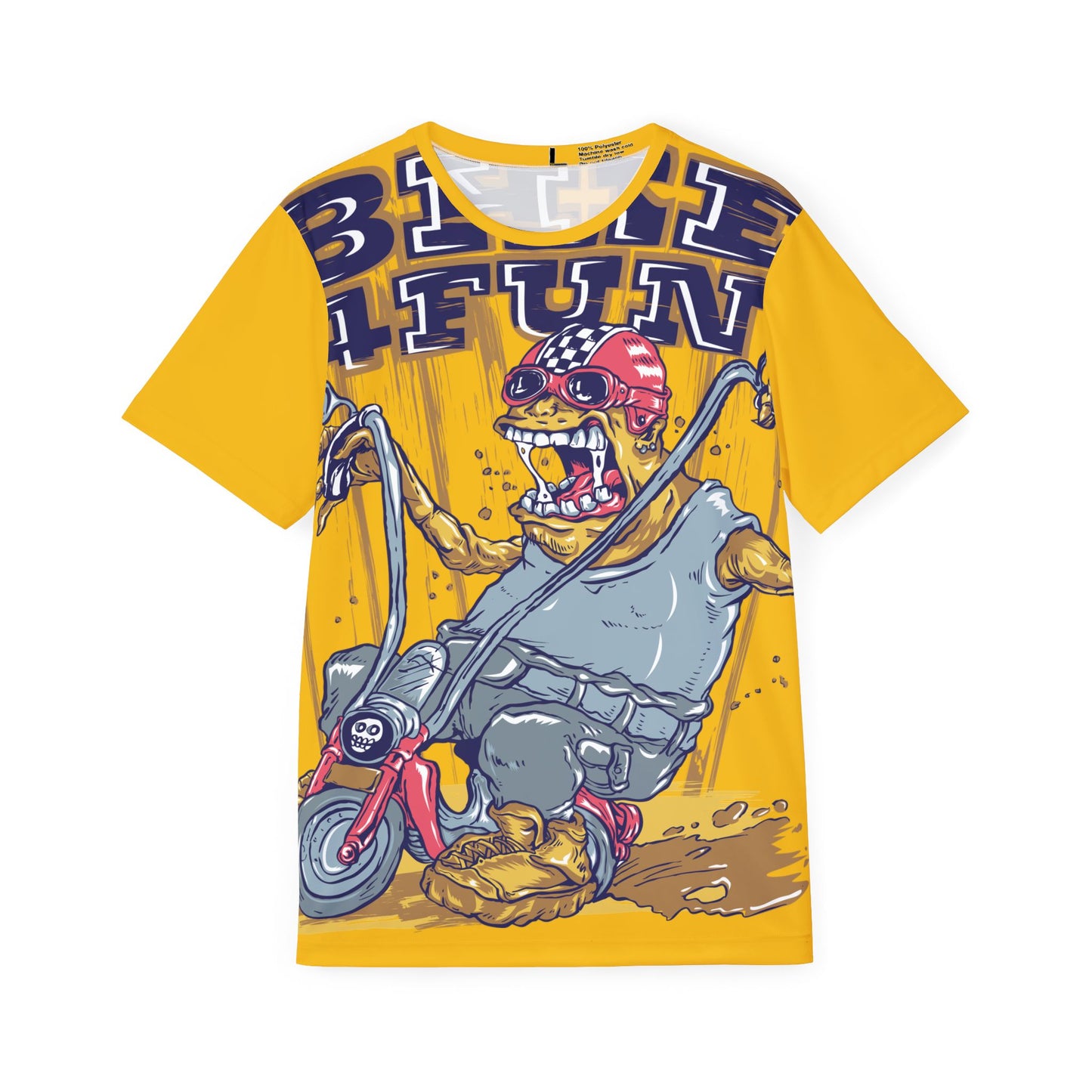 Be13 Fun Graphic T-Shirt, Art Design Poly Shirt, All Over Print Graphic Tee, Funny Print T-Shirt, Funny Cartoon Tee