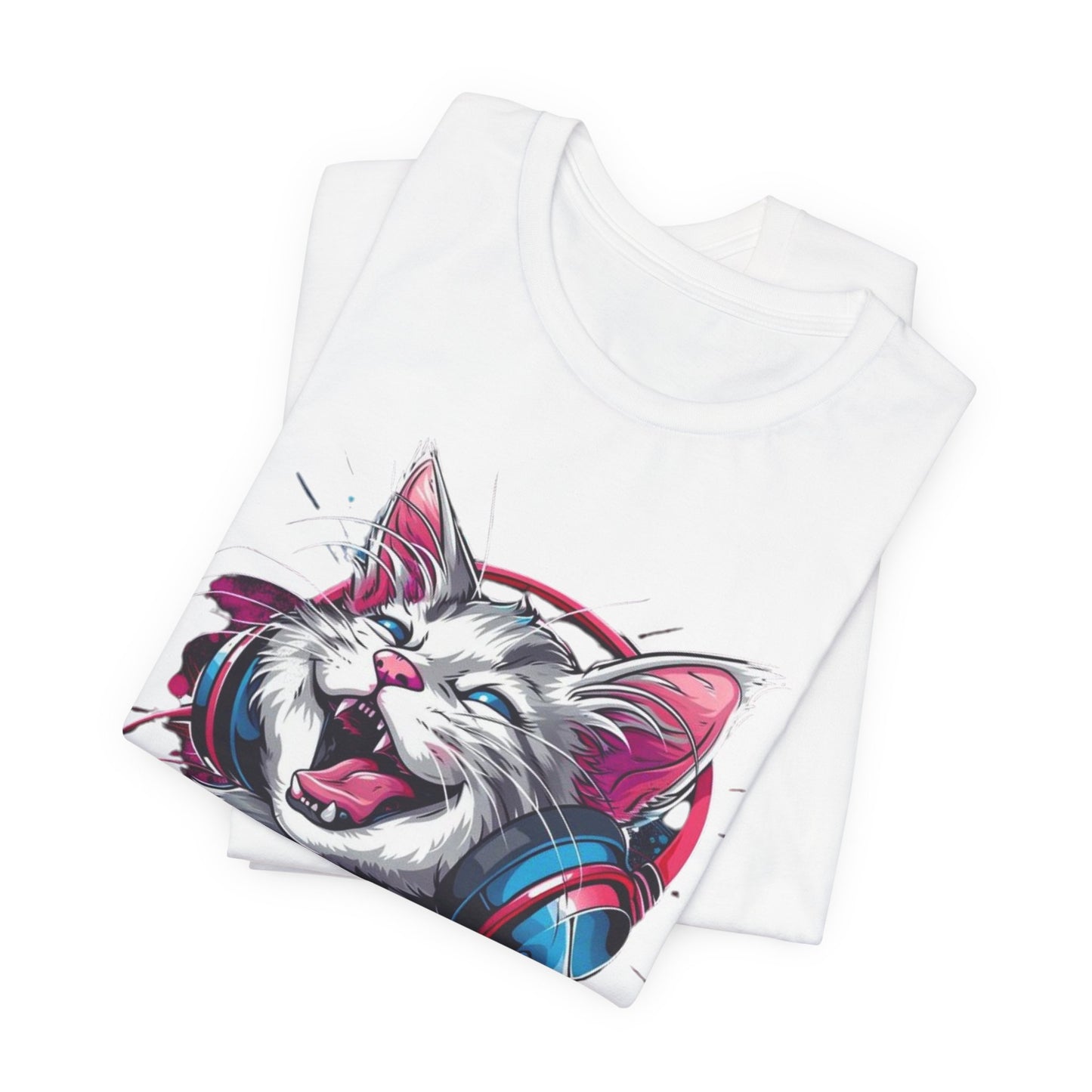 Gina Cartoon Cat Tee Shirt, Funny Cat T-Shirt, Pet Shirt, Animal Tees, Funny Animal T-Shirt, Graphic Tee