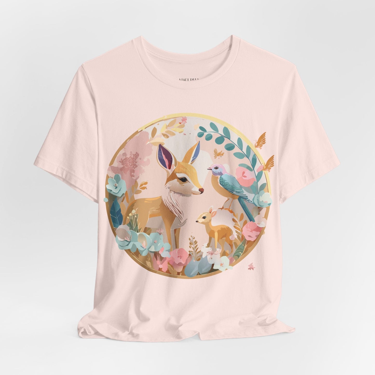 Adelpha Medallion Graphic T Shirt Unisex Short Sleeve Vintage Inspired Art Design Tee