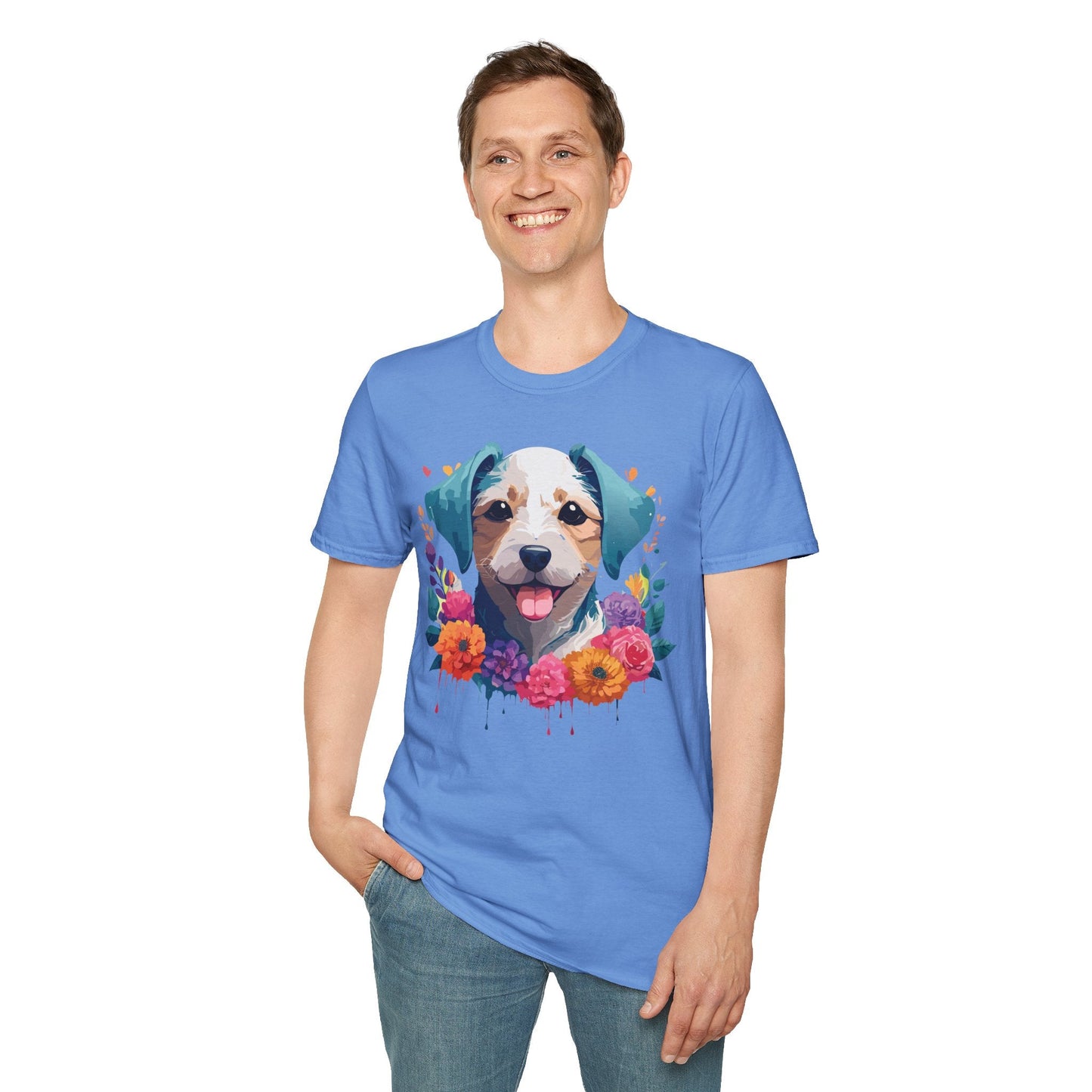Dog Shirt Unisex Animal Tee Softstyle 64000 Gildan RingSpun Cotton