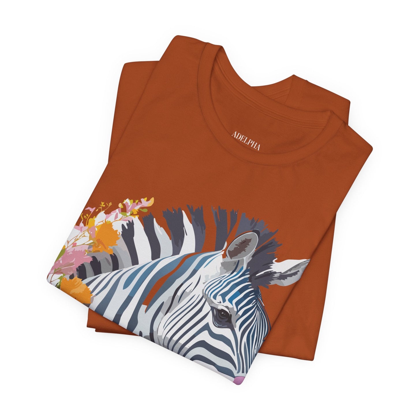 Adelpha Zebra Graphic T Shirt Unisex Vintage Inspired Art Short Sleeve Premium Soft Cotton