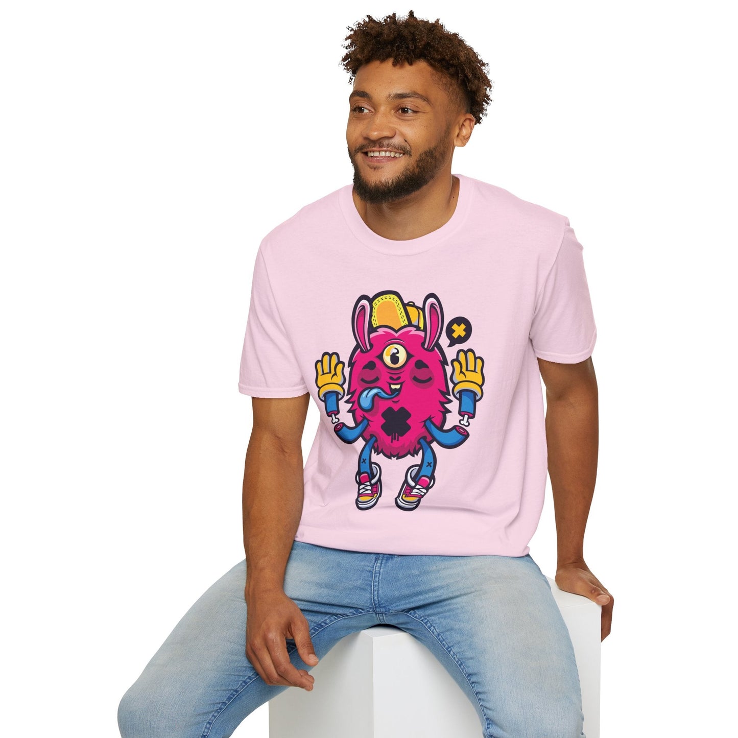 Cartoon T Shirt Animation T Shirt Funny Tee Unisex Softstyle 64000 Gildan Cotton Tee